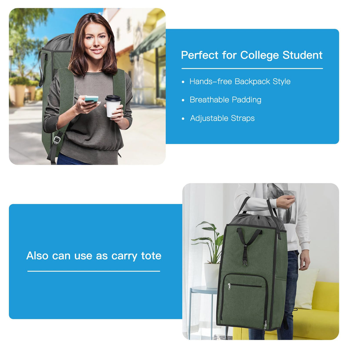 Laundry Backpack Bag