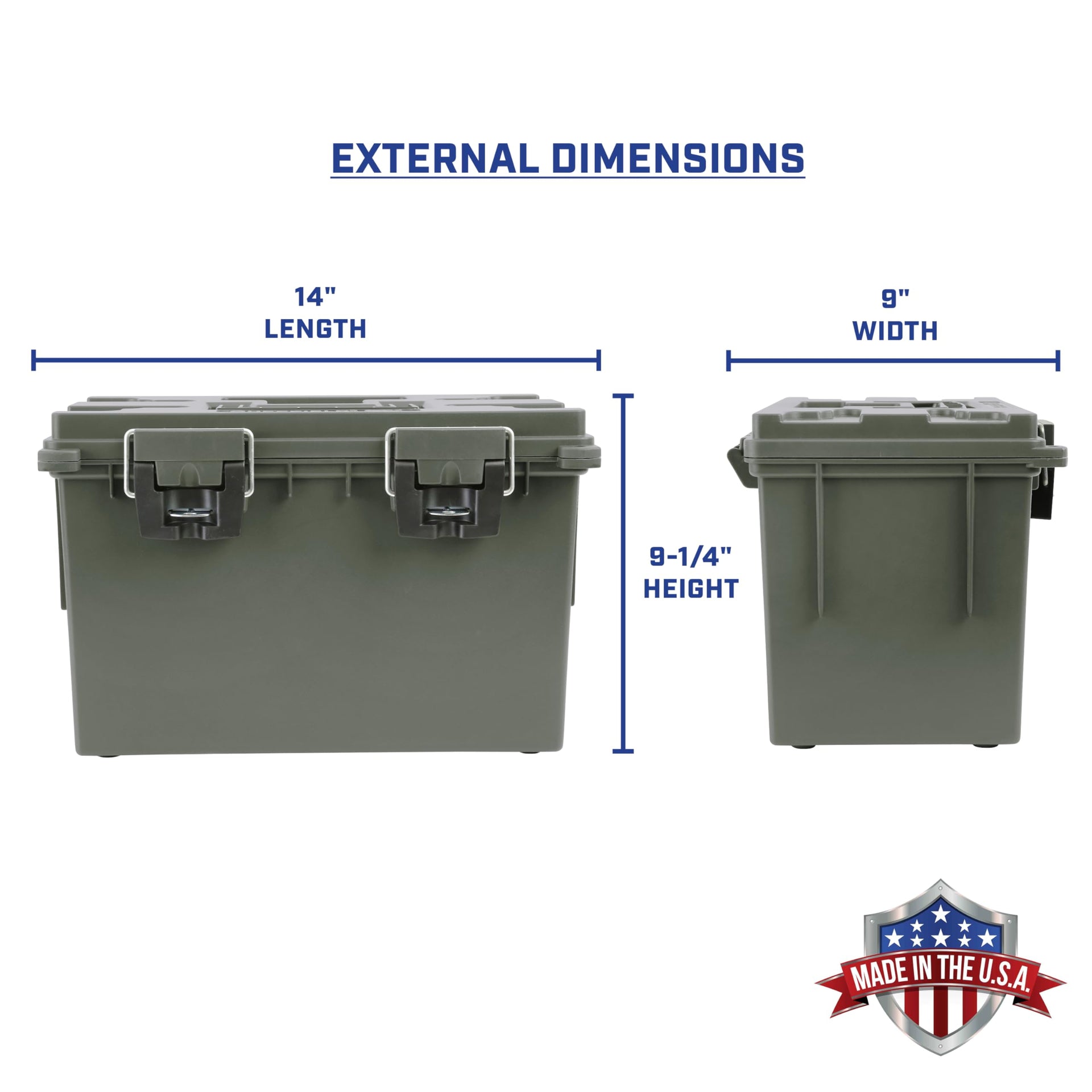 XL Ammo Box Made in USA