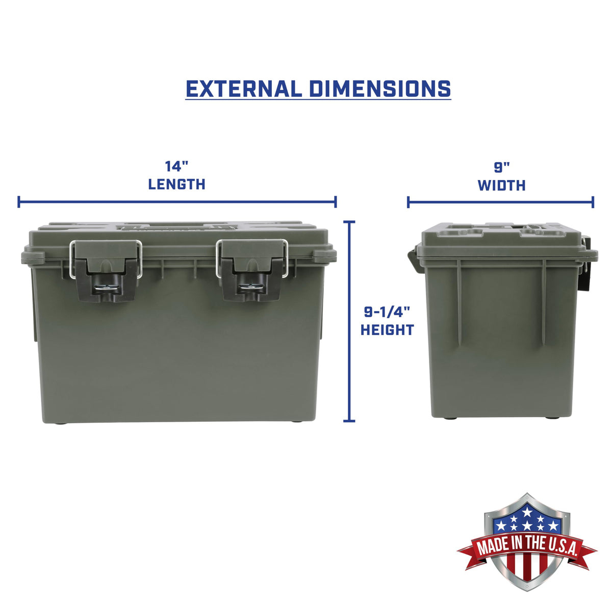XL Ammo Box Made in USA