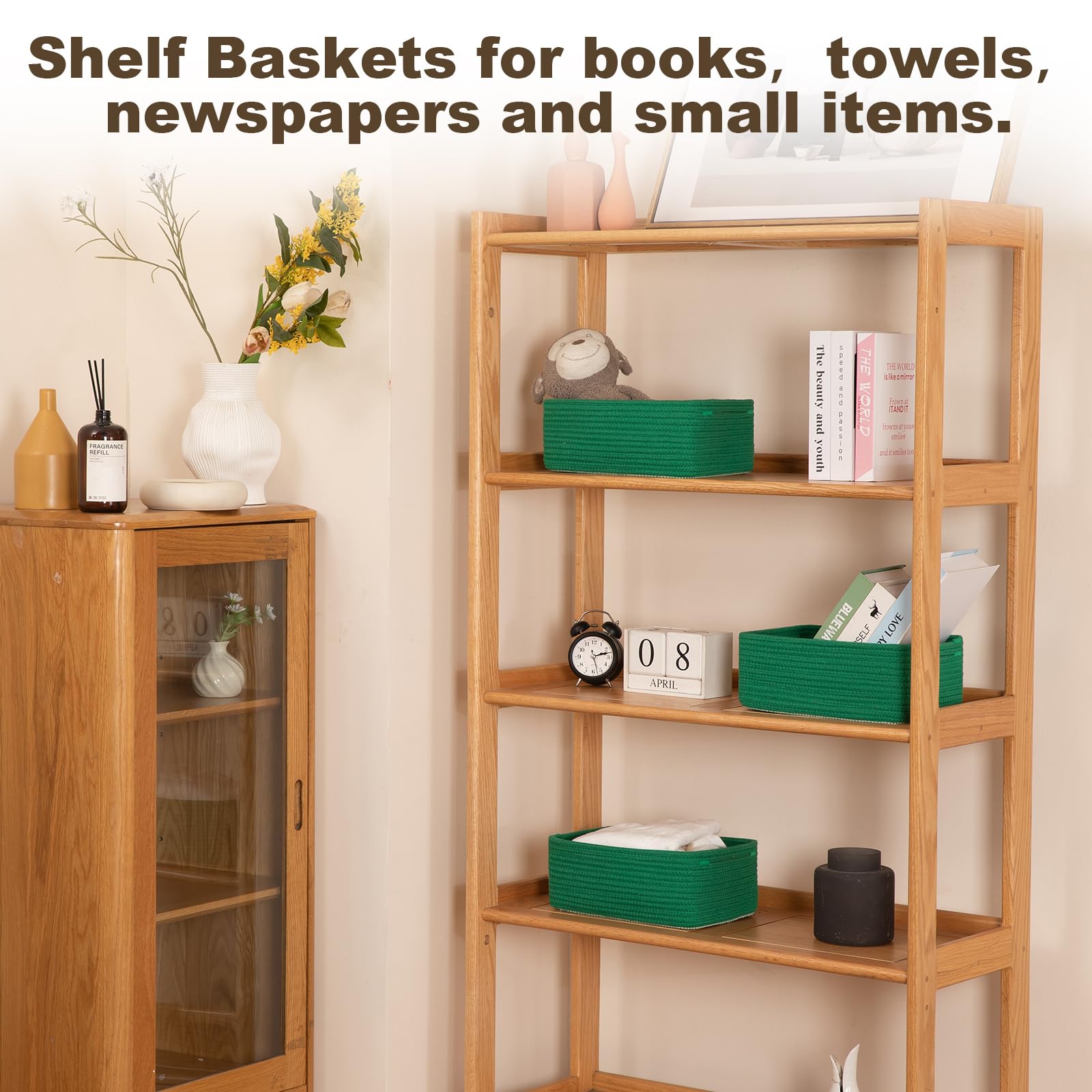 3 Pack Small Storage Baskets for Organizing (3 Count)
