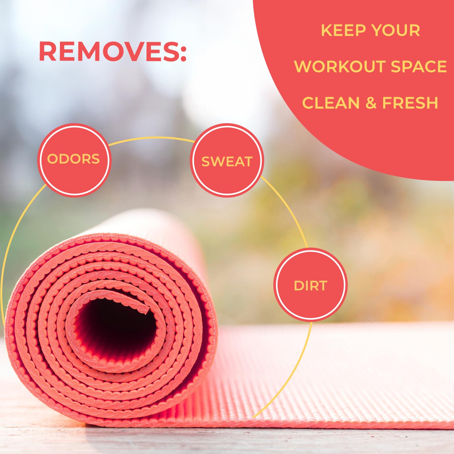 SwaytAway Fitness Mat Mist with Towel