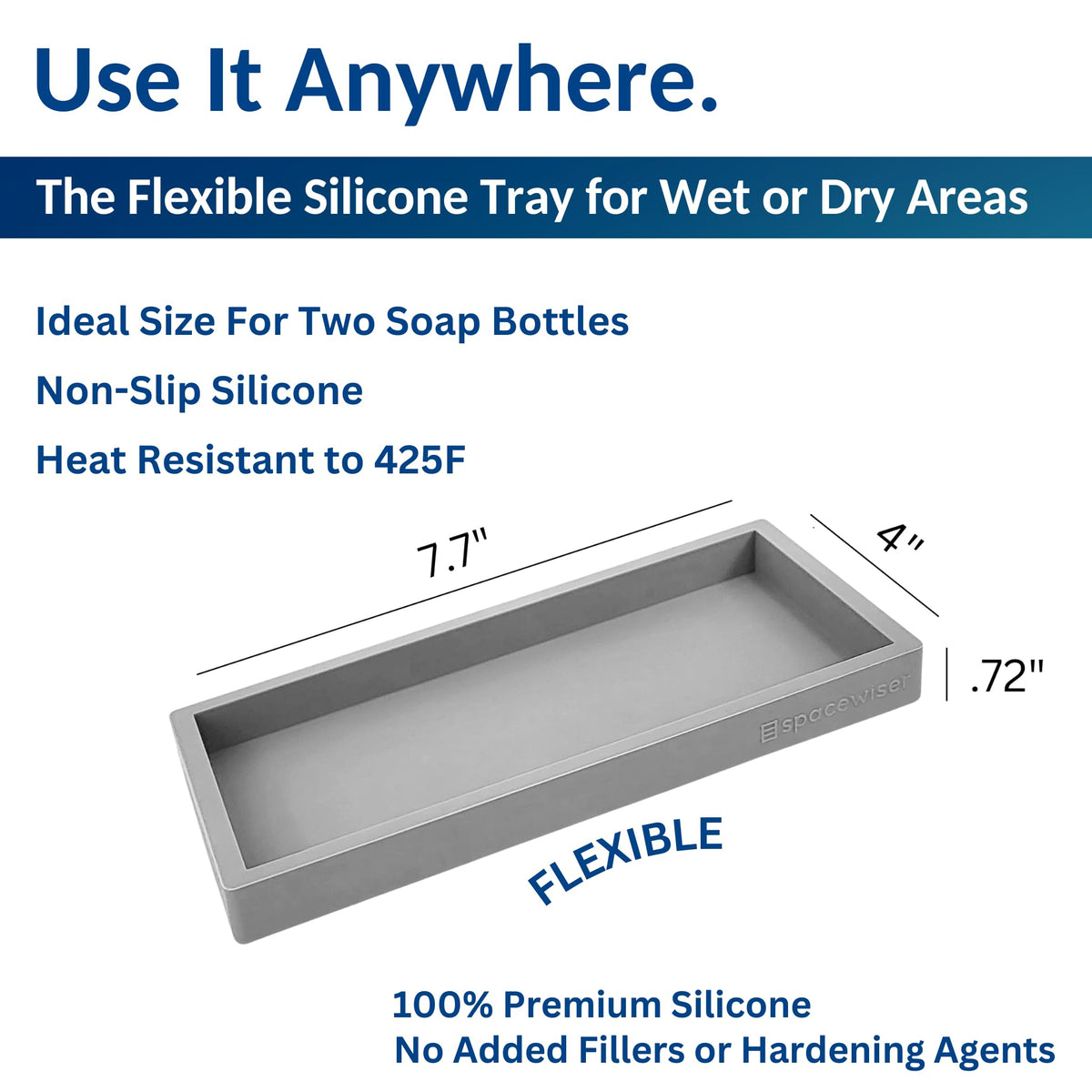 Countertop & Vanity Silicone Tray