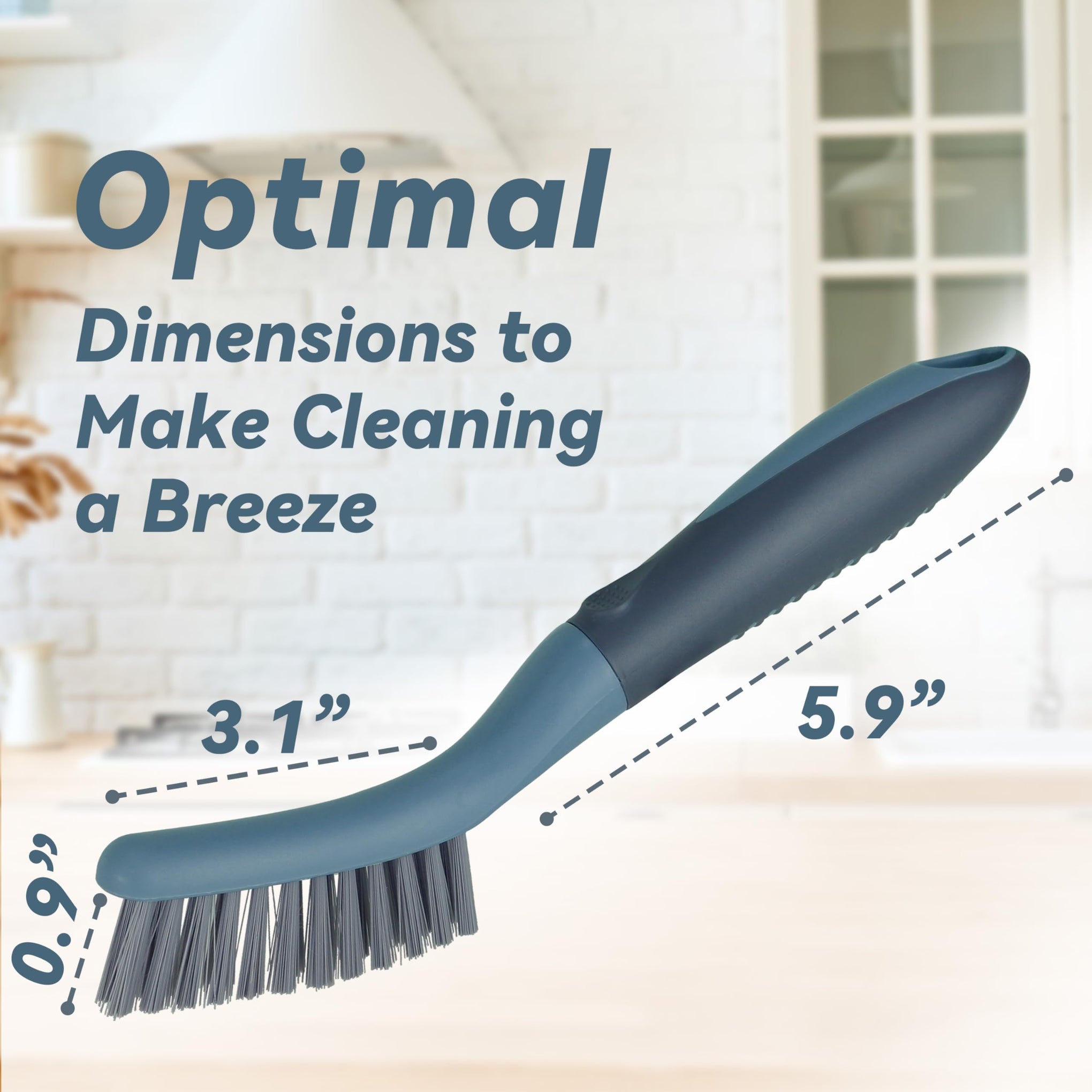 2 Pack Grout Scrub Brush with Stiff Bristles (2 Count)