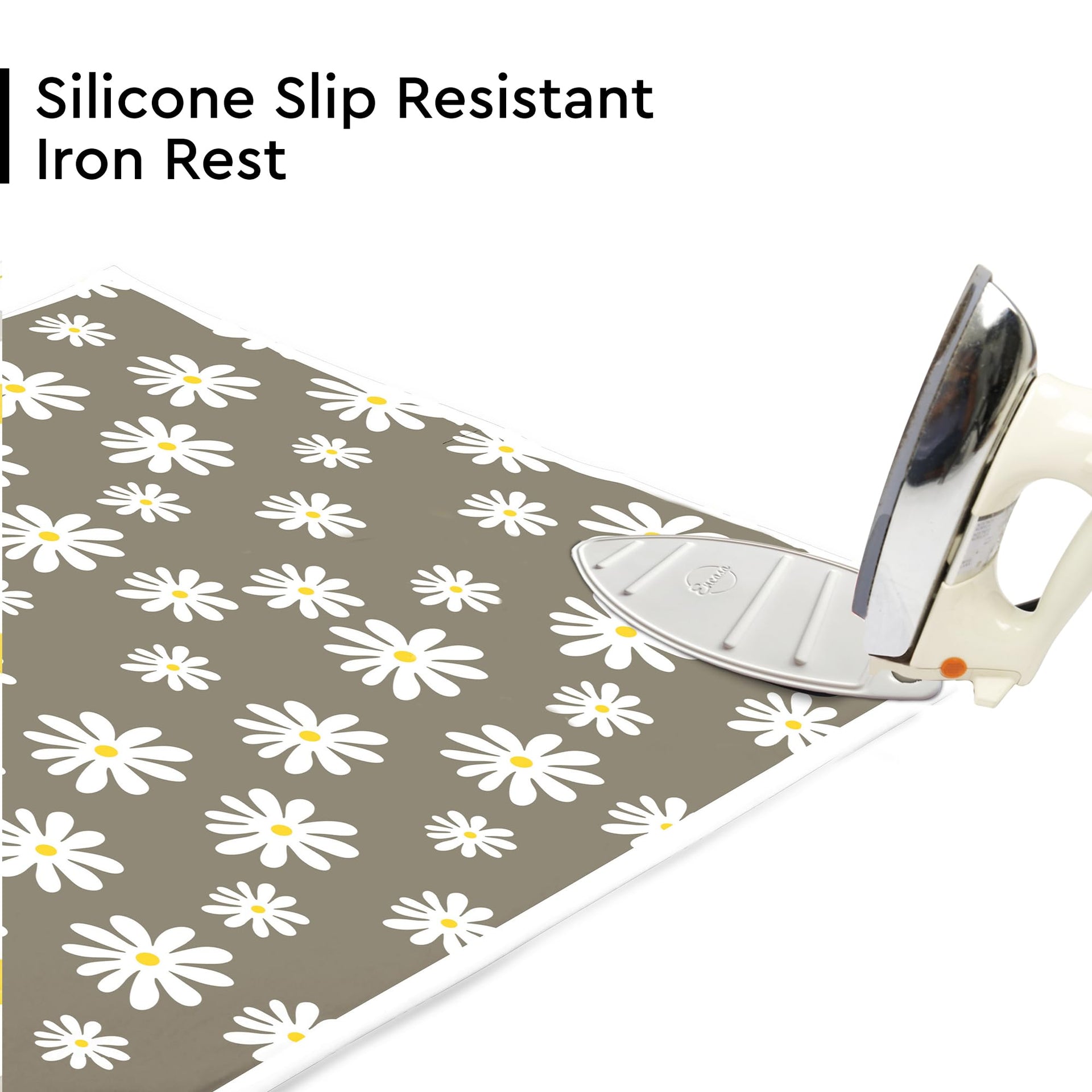 Ironing Mat Heat Resistant Pad 48"x28" Daisy Grey