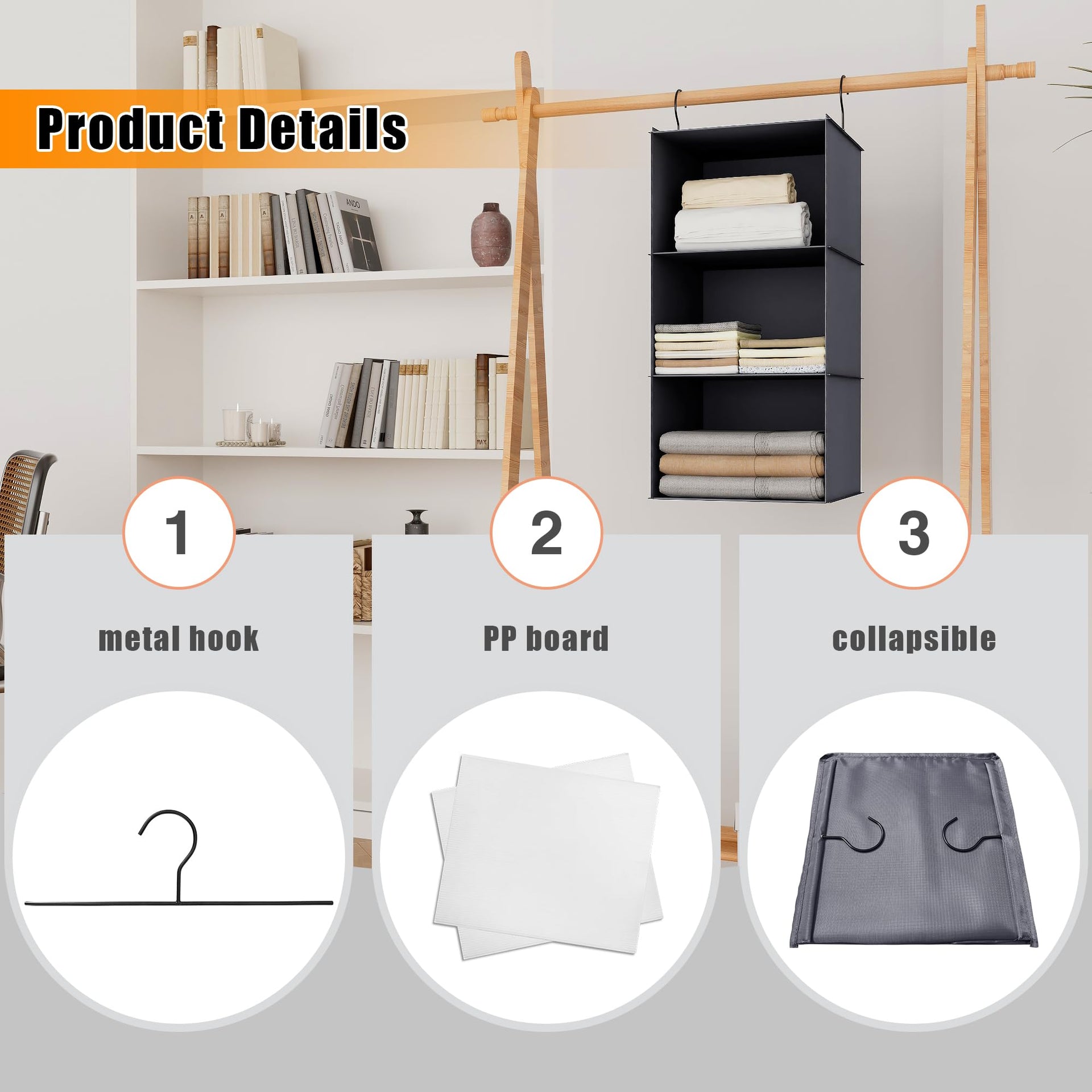 Hanging Closet Organizer 3 (3 Count)