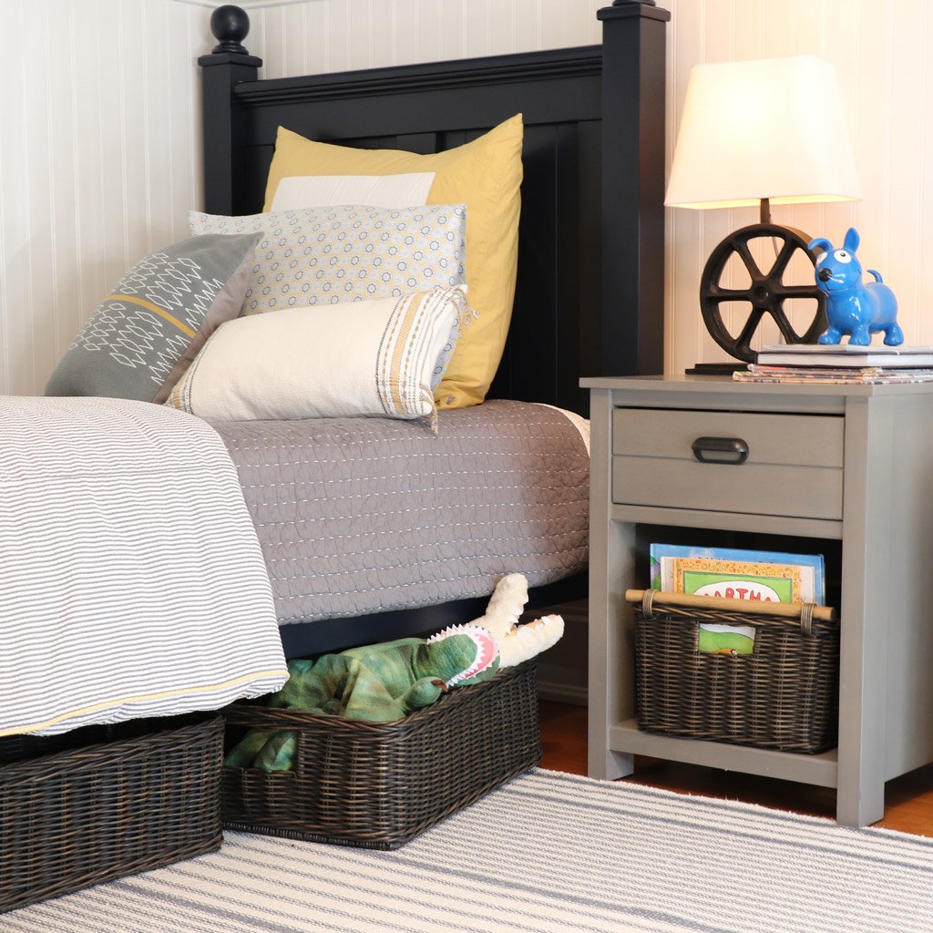 Underbed Wicker Storage Basket
