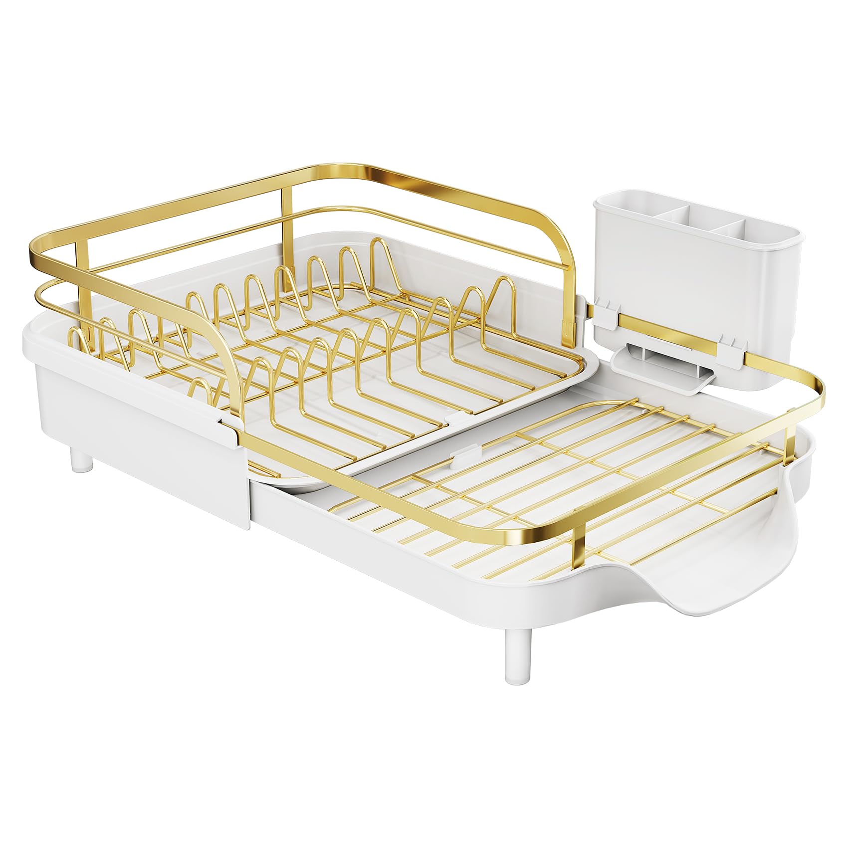 Expandable Dish Drying Rack for Small Kitchen Counter