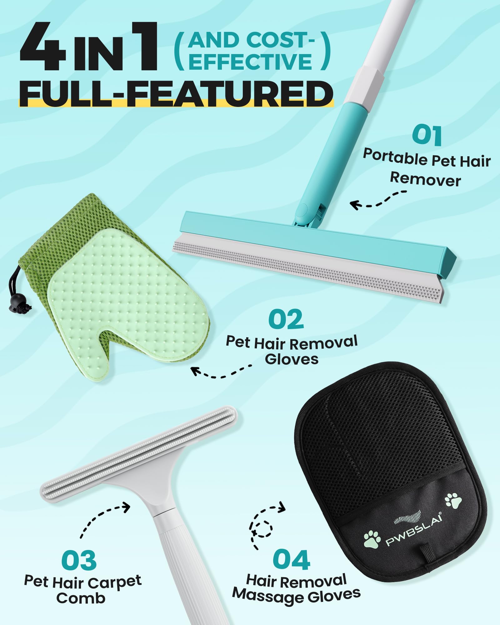 Carpet Rake for Pet Hair Removal Tool