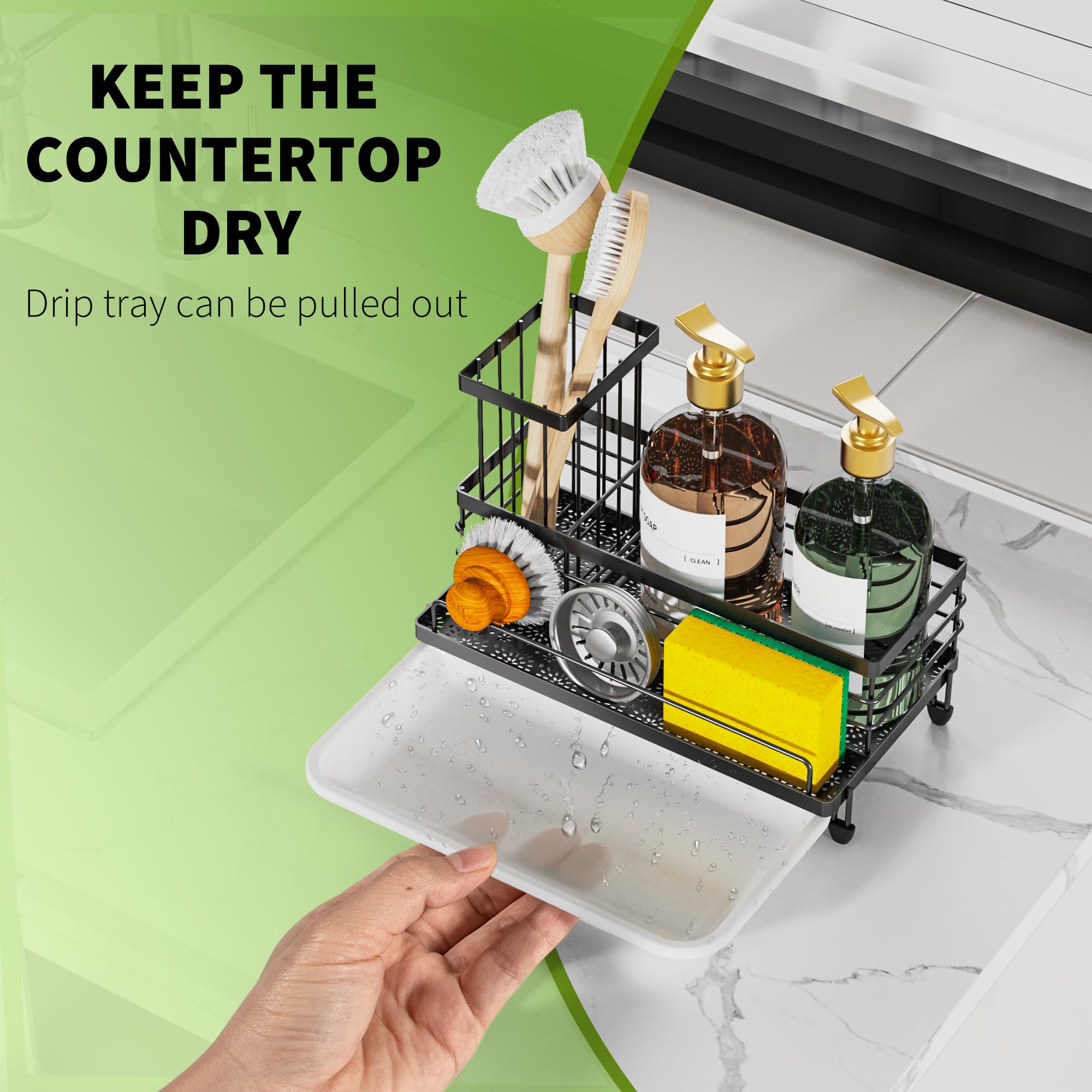 Large Capacity Kitchen Sink Caddy Organizer