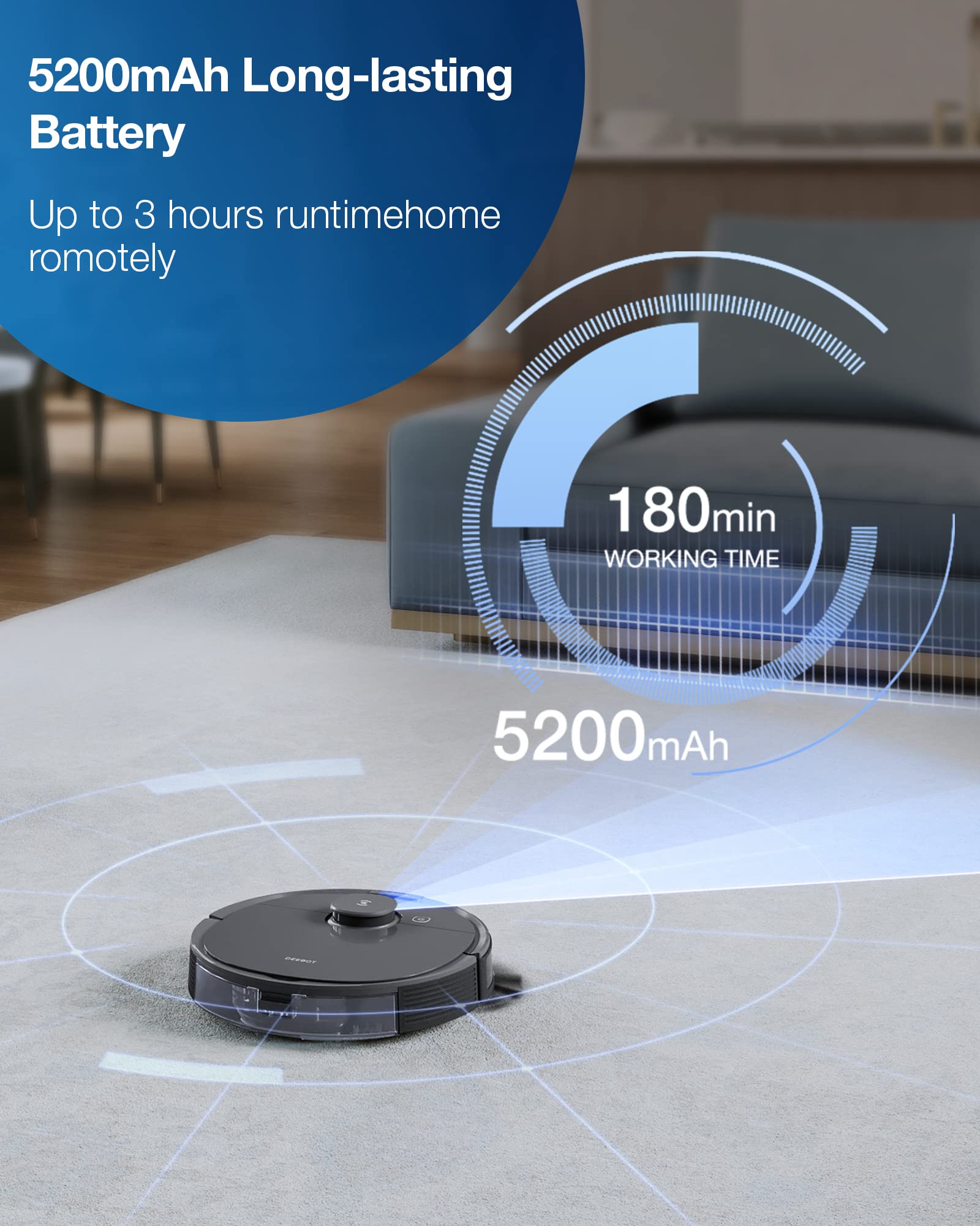 Deebot T8 Robot Vacuum and Mop Cleaner