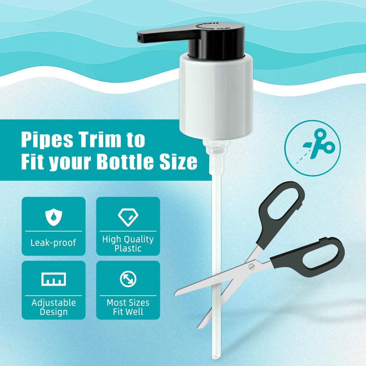 2PCS Dispenser Pump Replacement Compatible with MOROCCANOIL Treatment 1.7 (2 Count)
