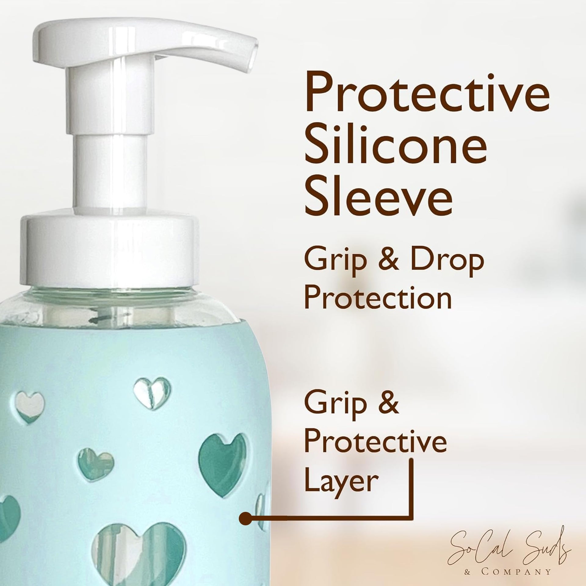 Foaming Hand Soap Dispenser Glass