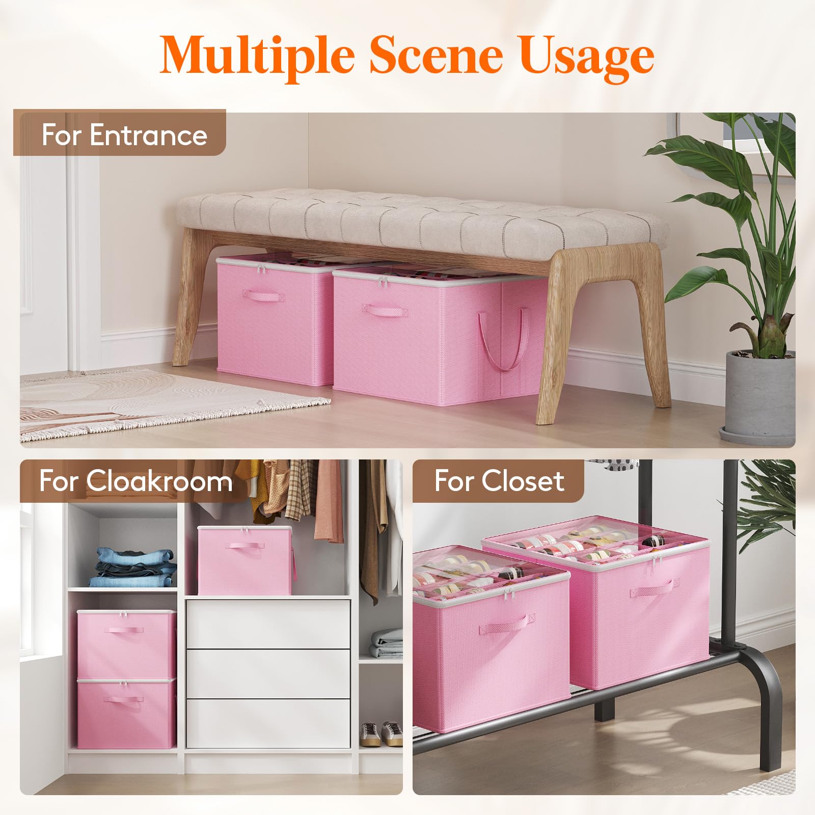 Shoe Storage Organizer for Closet (3 Count)