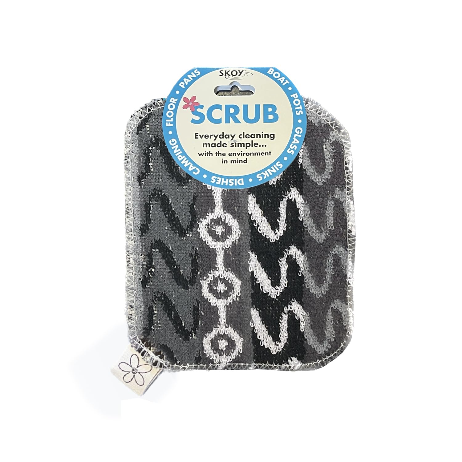 Scrub, 1-piece Reusable, Non-Scratching Dish Scrubber for Kitchen and Household Cleaning, Planet-Friendly, Dishwasher Safe Soft Scrub, Monochromatic Colors