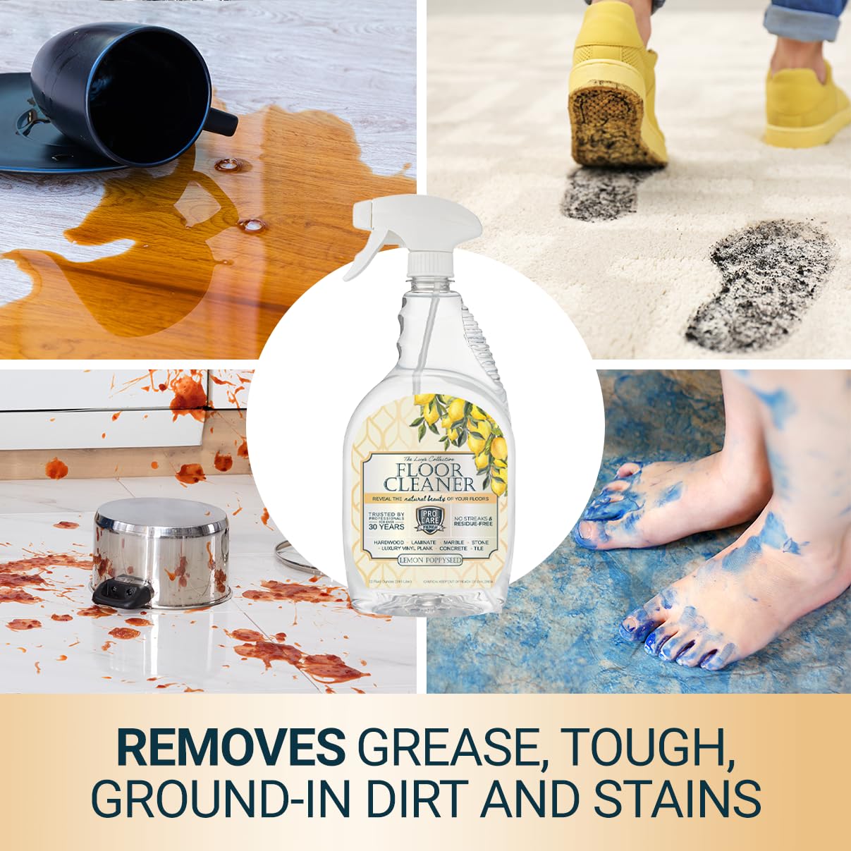 Lemon PoppySeed Floor Cleaner (32 Fl Oz)