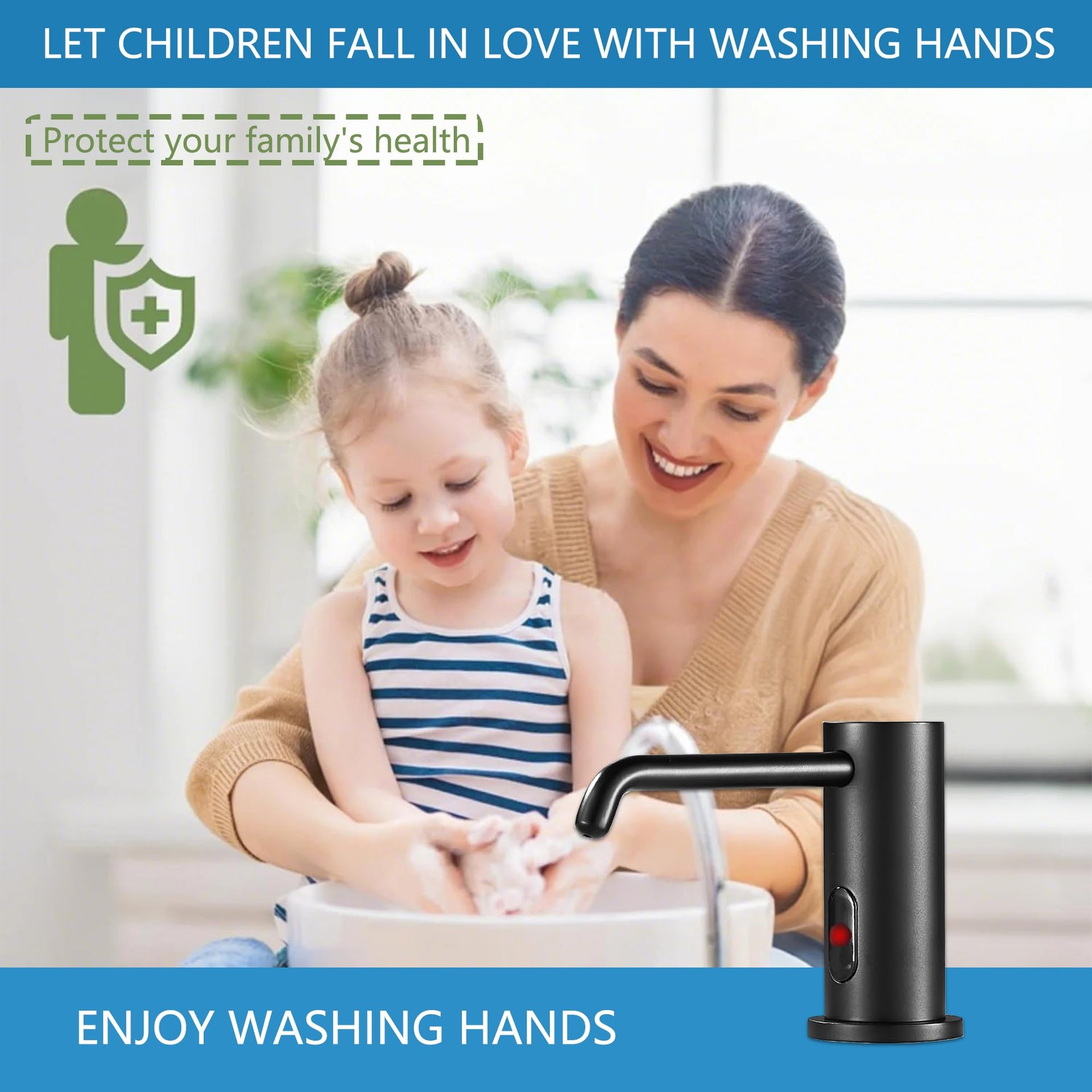 Touchless Automatic Soap Dispenser Built in Sink Electric Soap Dispenser