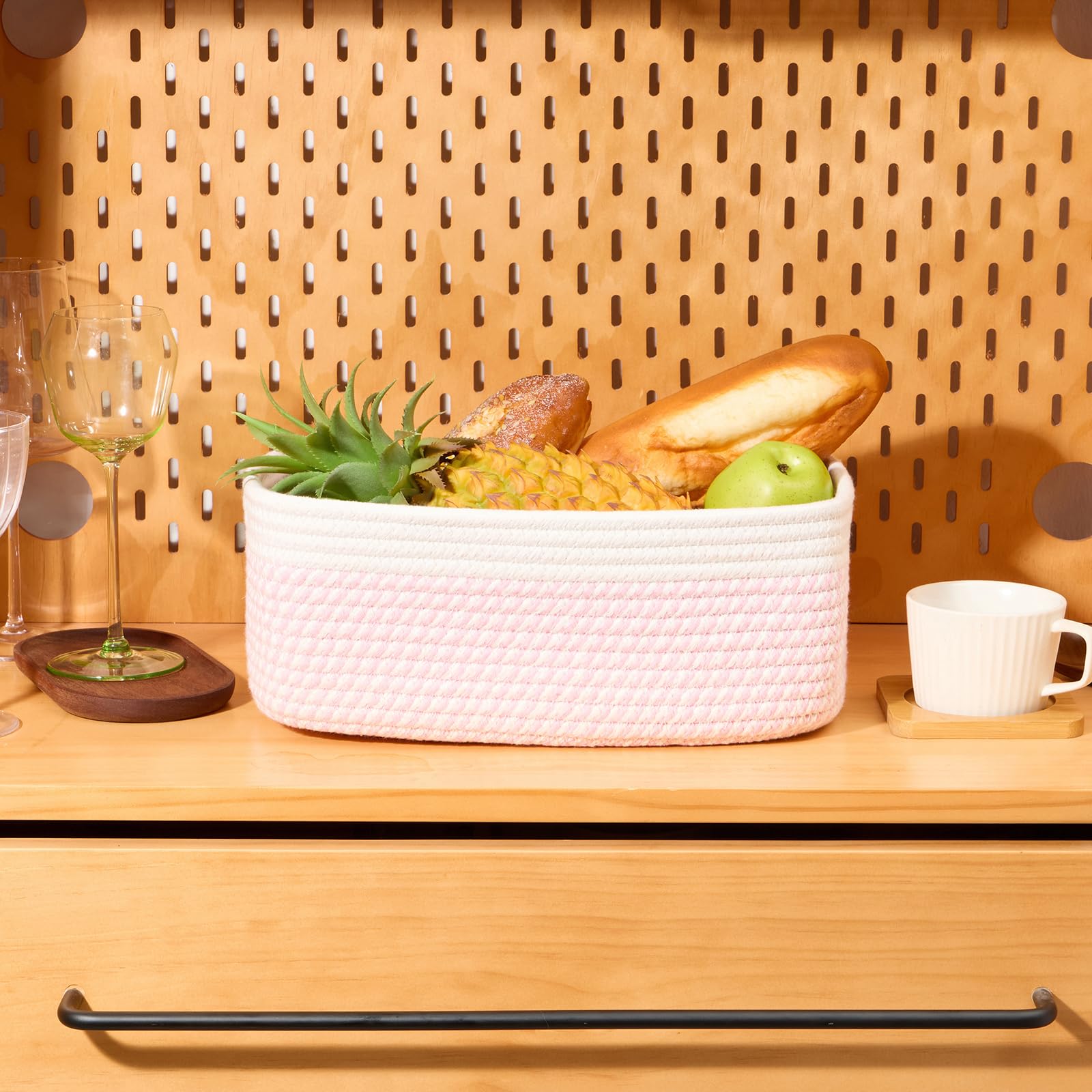 Small Storage Baskets for Organizing (4 Count)