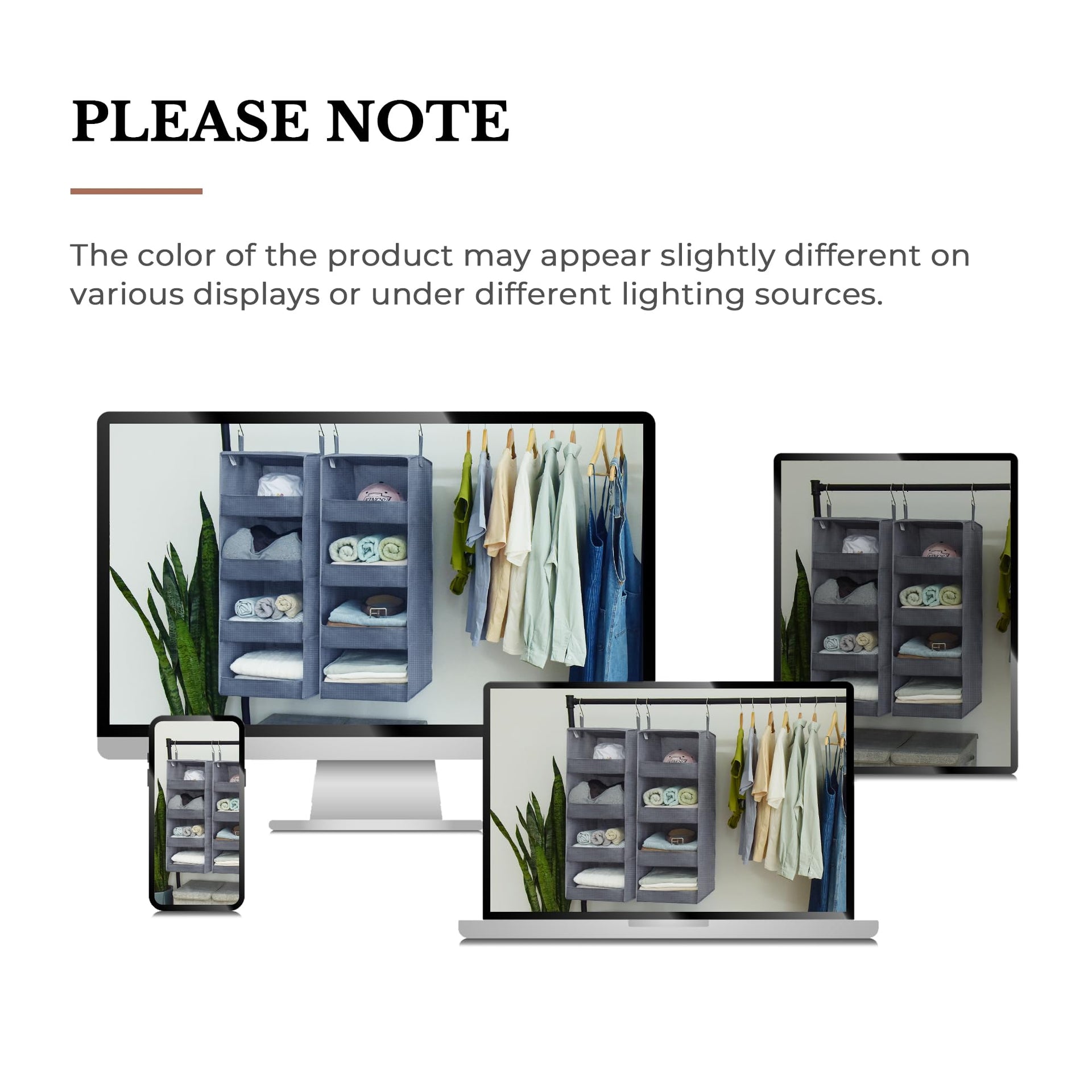 4 Shelf Hanging Closet Organizer (2 Count)