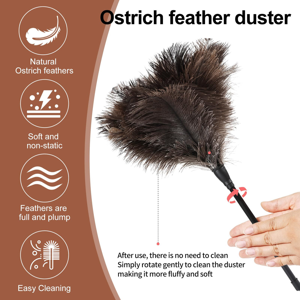 Ostrich Feather Duster (10 Count)