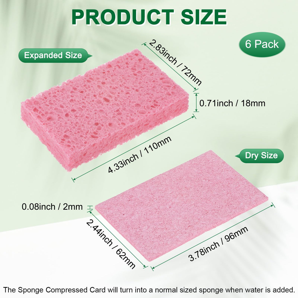 6 Pack Kitchen Sponges (6 Count)