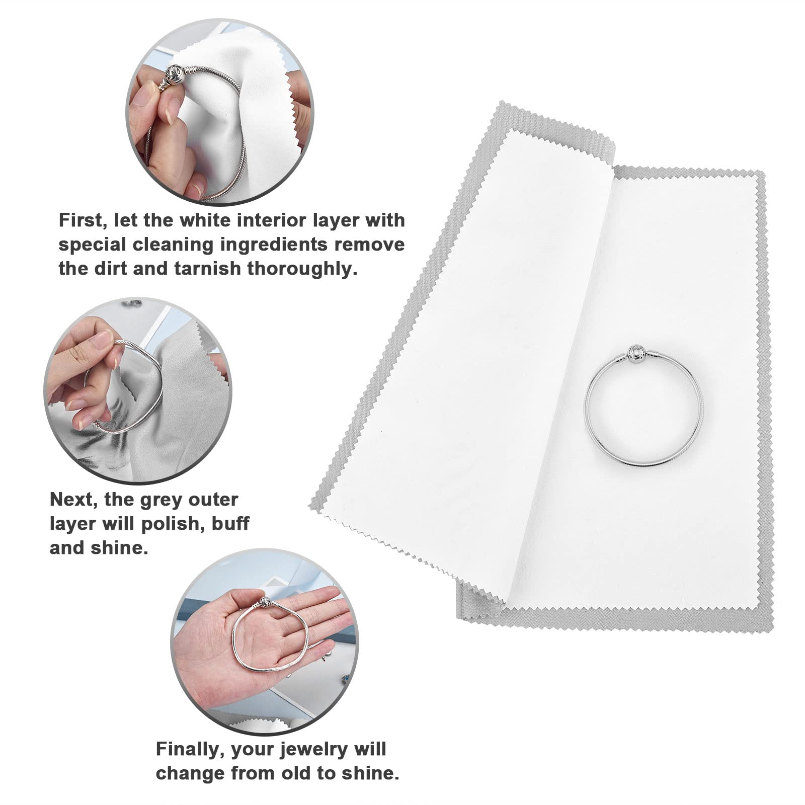 Silver Polishing Cloth (4 Count)