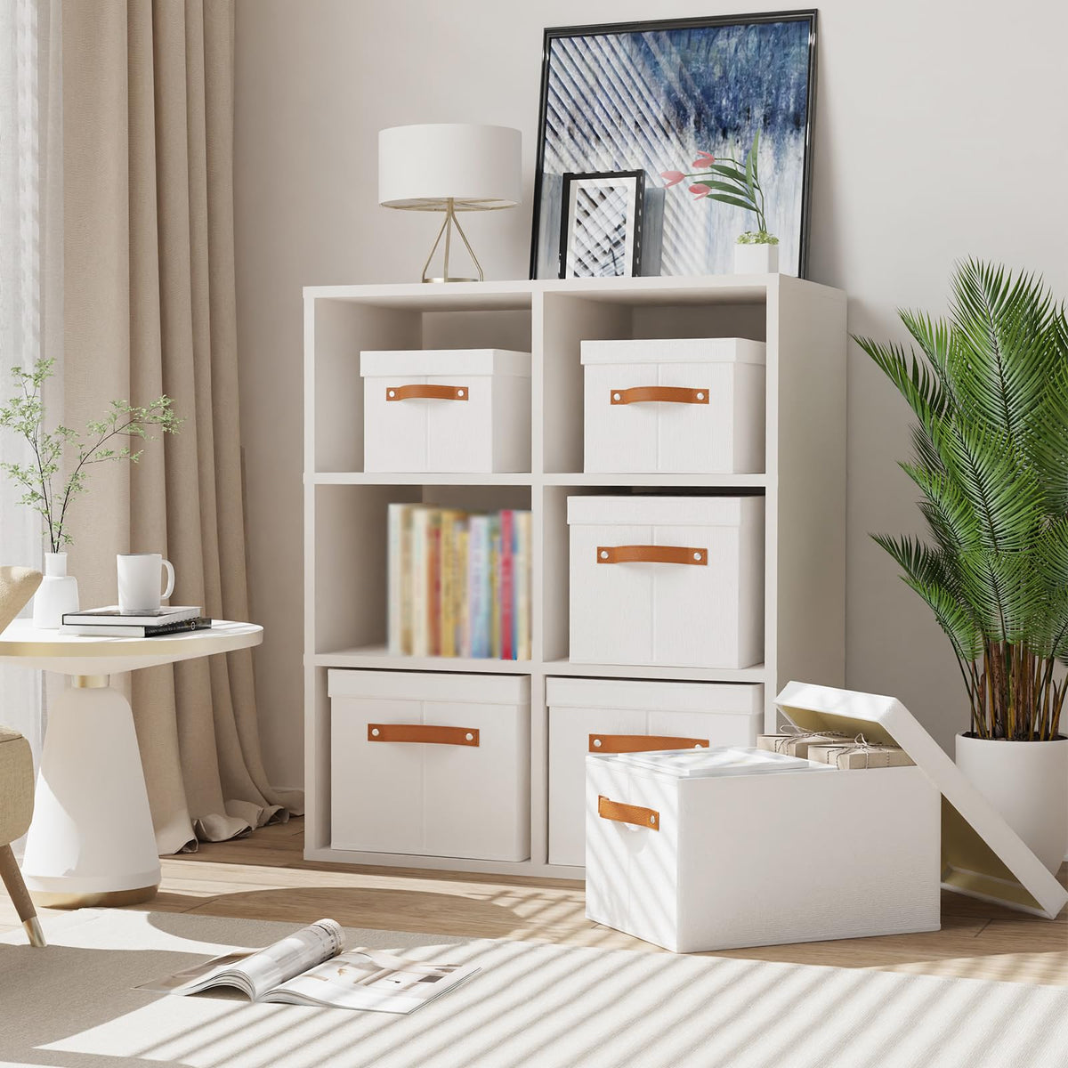 White Foldable Storage Bin