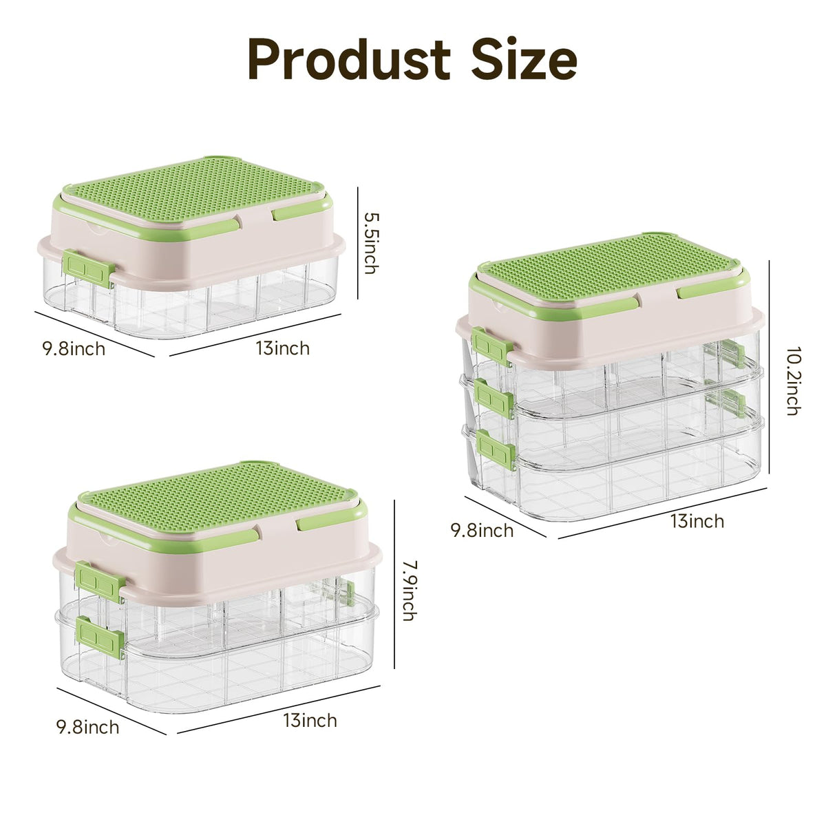 Toy Storage Organizer Box with Handle