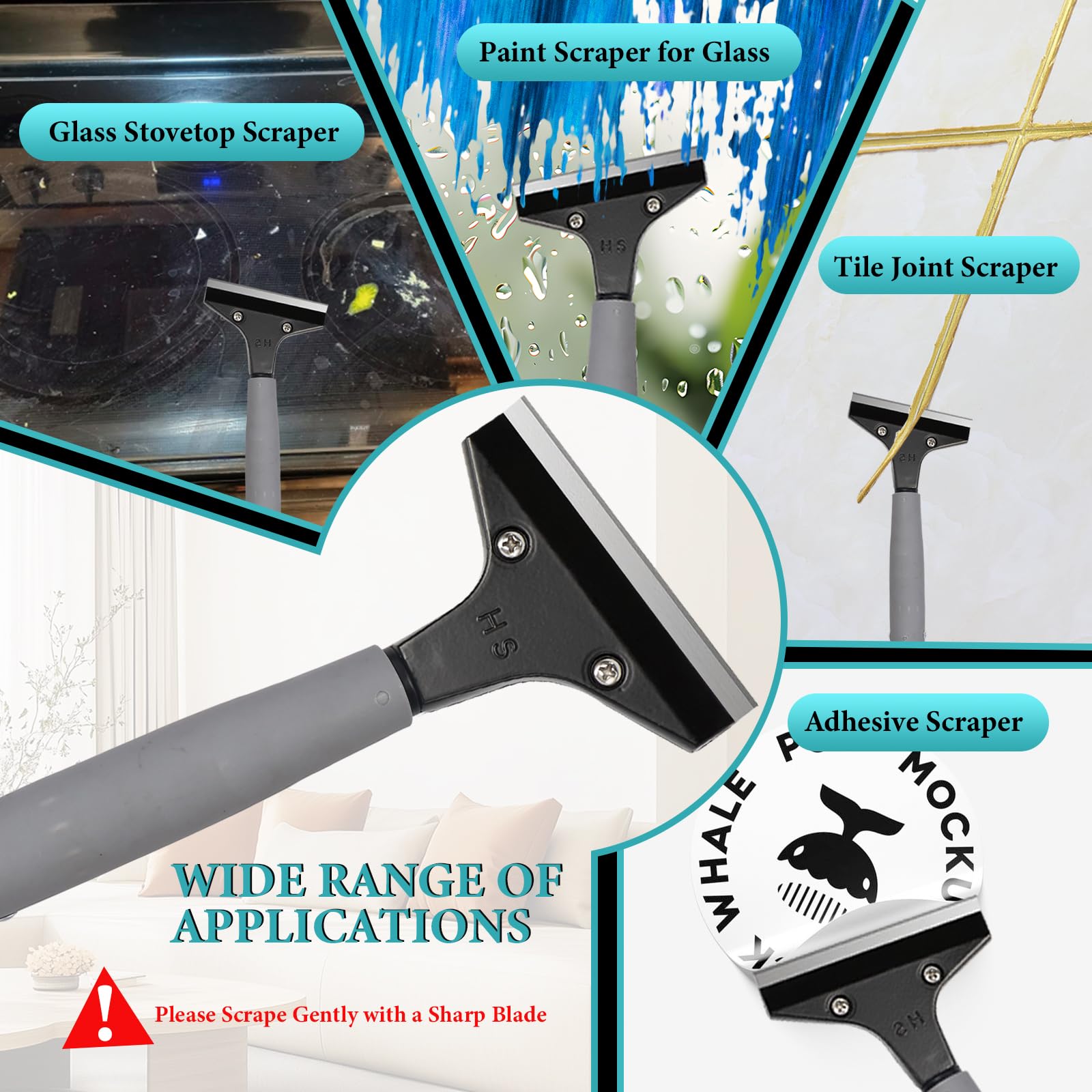 Floor Scraper Heavy Duty Long Handle