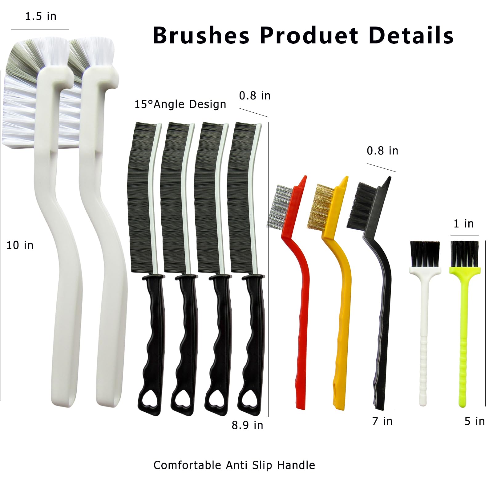 11Pcs Crevice Cleaning Brushes