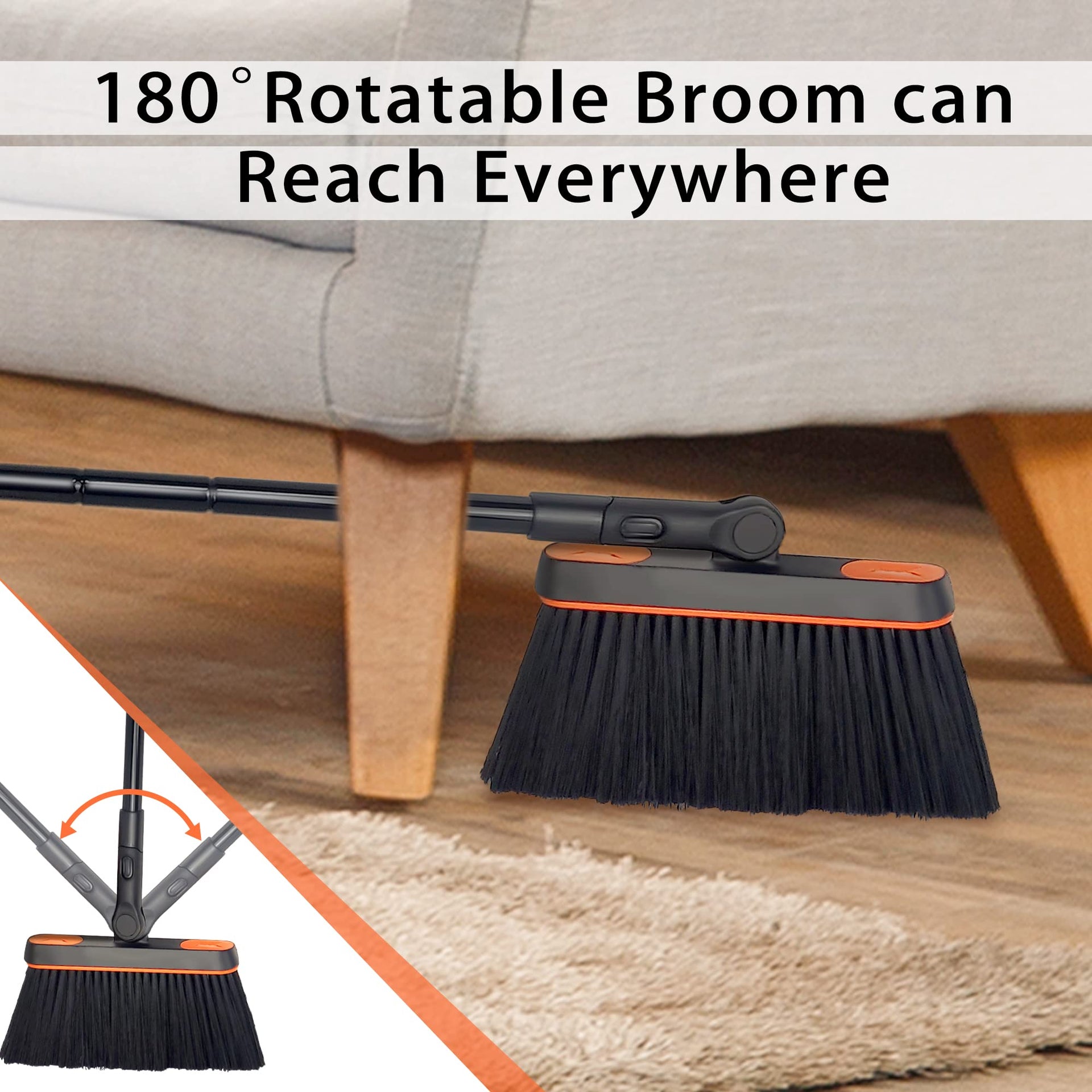 Broom and Dustpan Set for Home