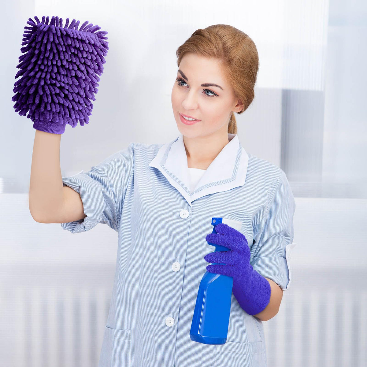 6 Pcs Micro Dusting Mitt Plant Cleaning