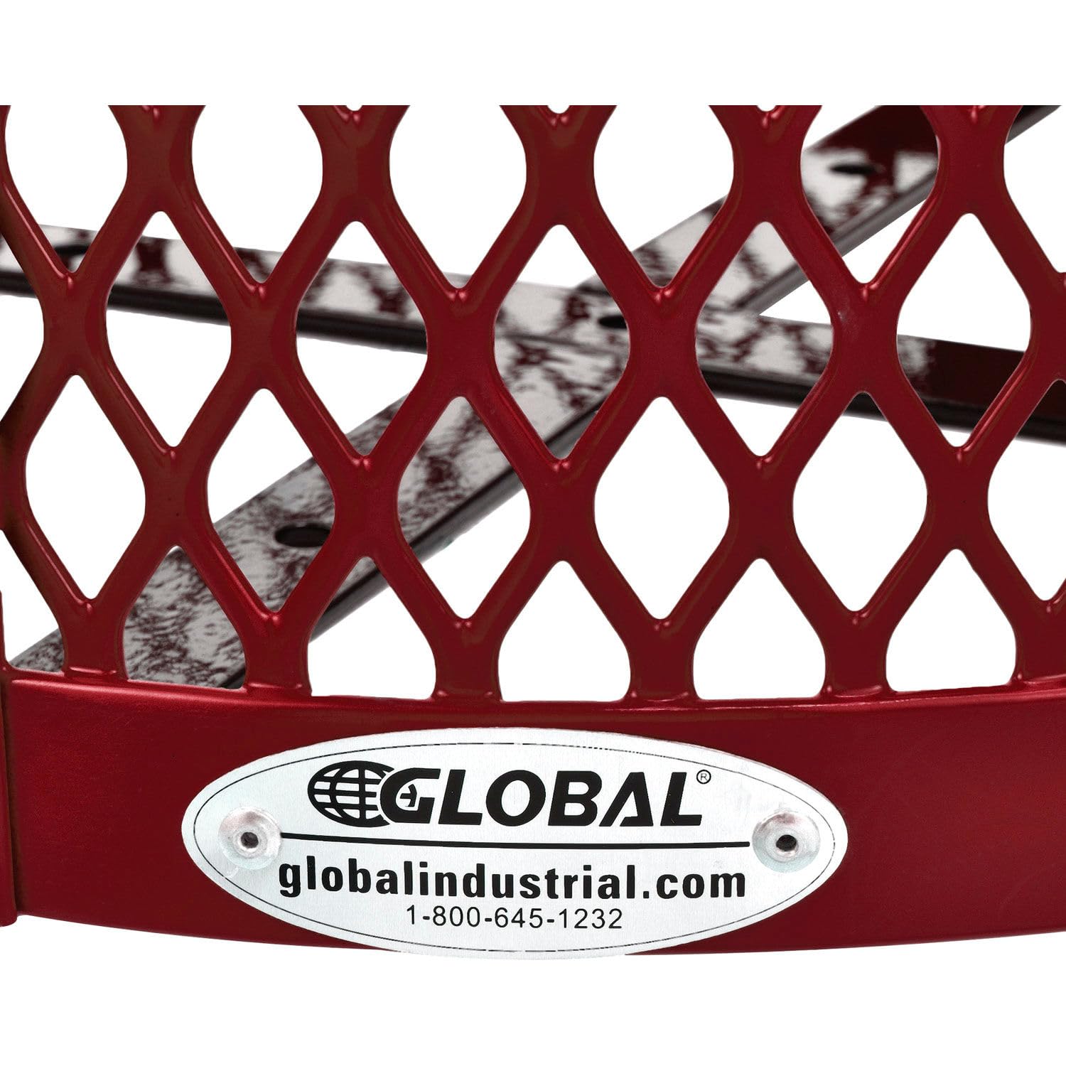 Outdoor Diamond Steel Trash Can