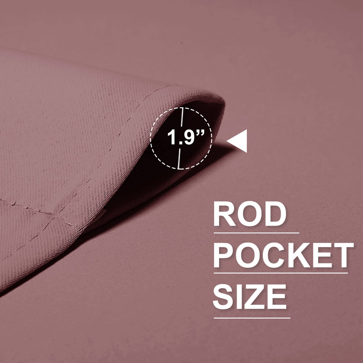 Short Dusty Pink Blackout Curtains for Small Bedroom Window Cafe