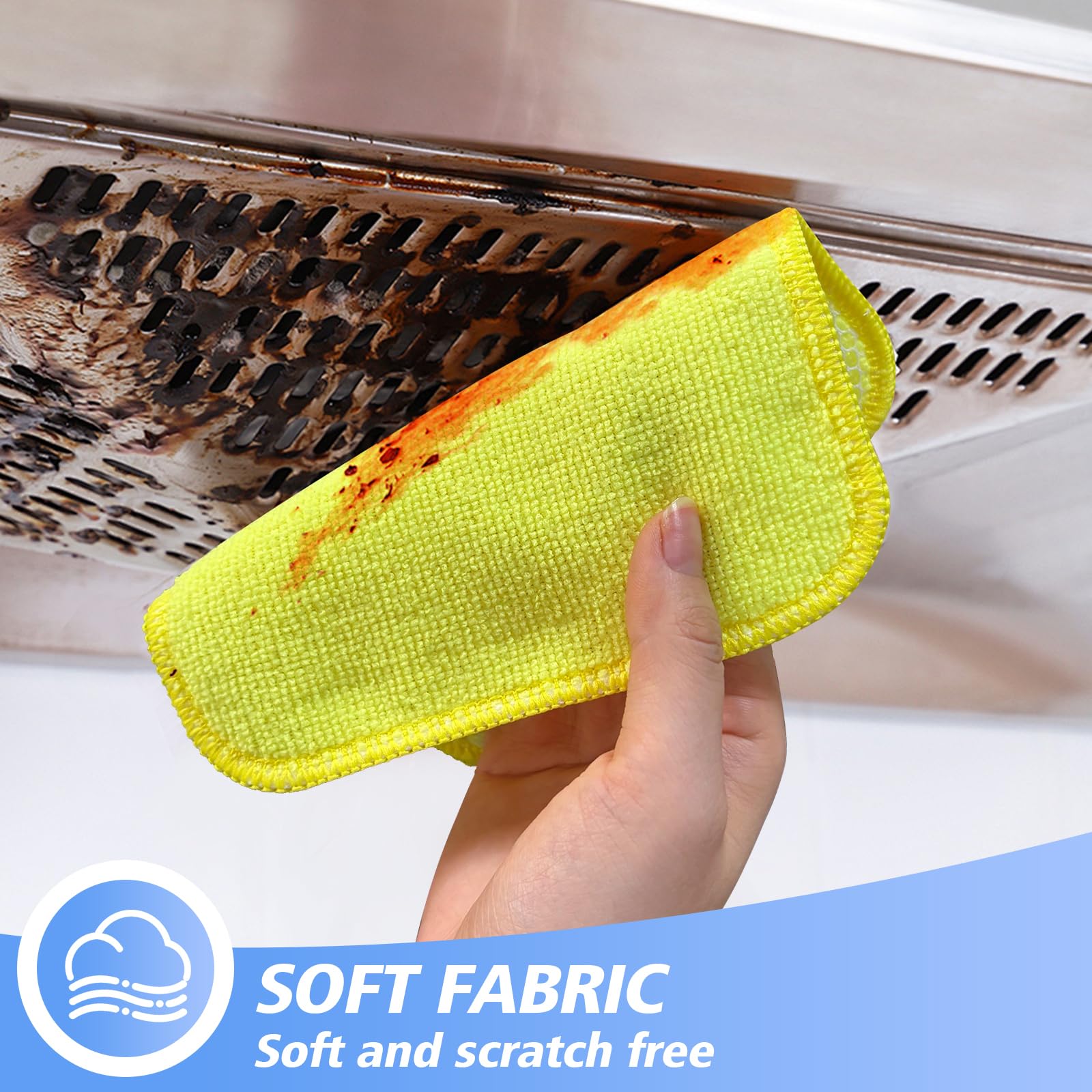 Dish Cloths for Washing Dishes with Scrub Side (9 Count)