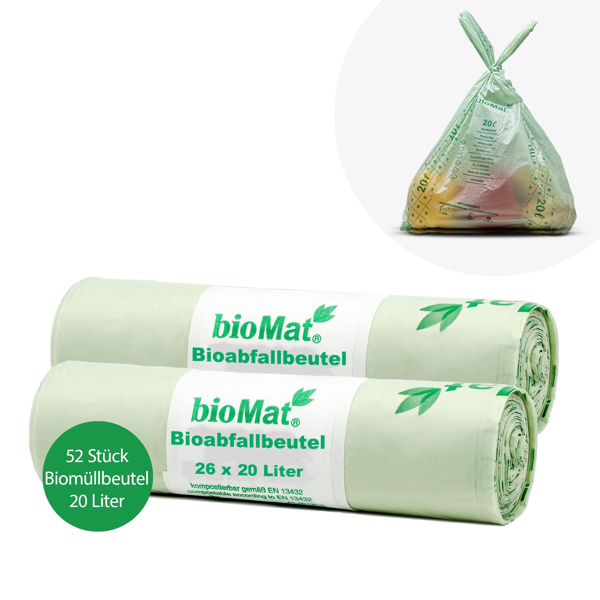 4 Gallon Compostable Food Scrap Bags (50 Count)