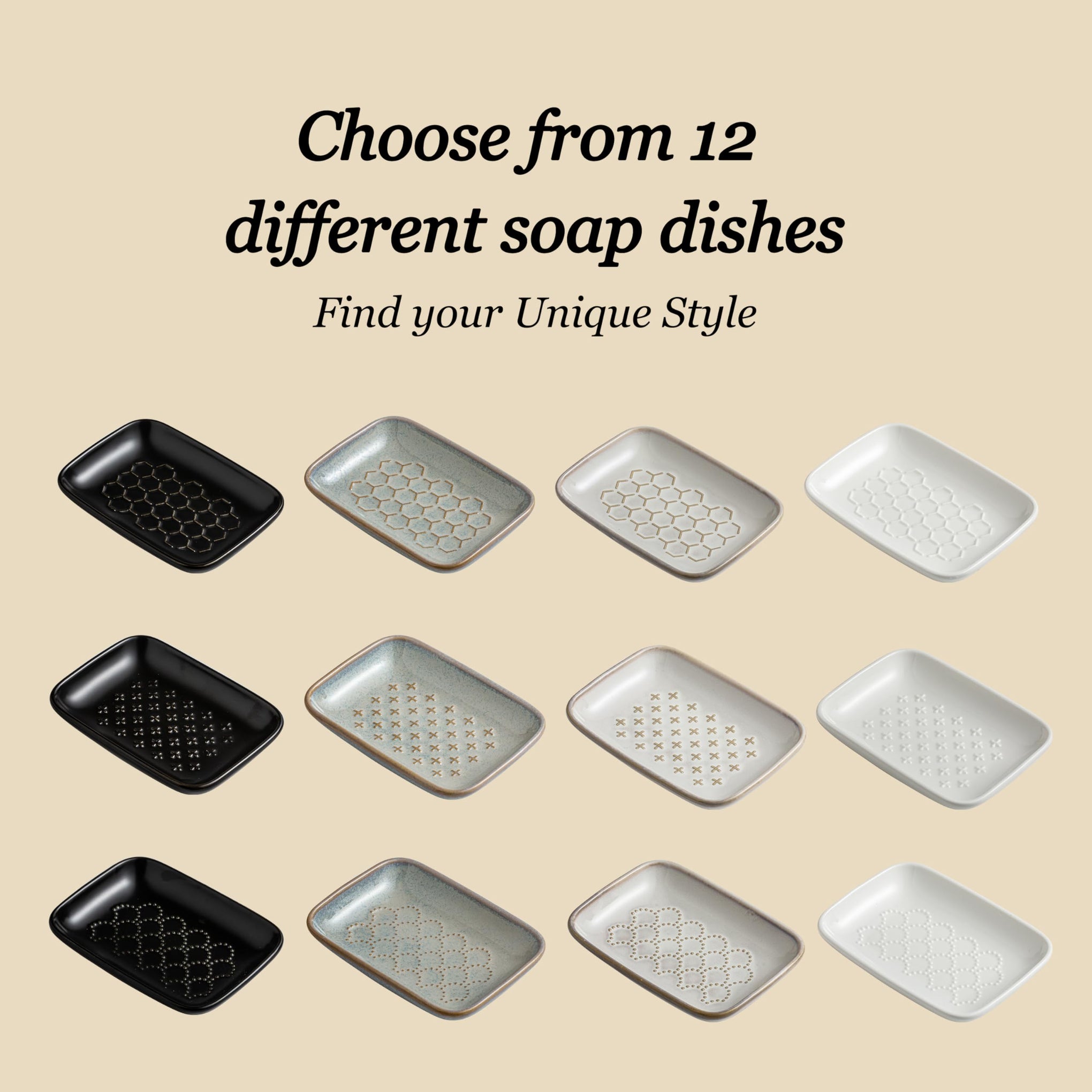 Ceramic Soap Dish for Bar Soap