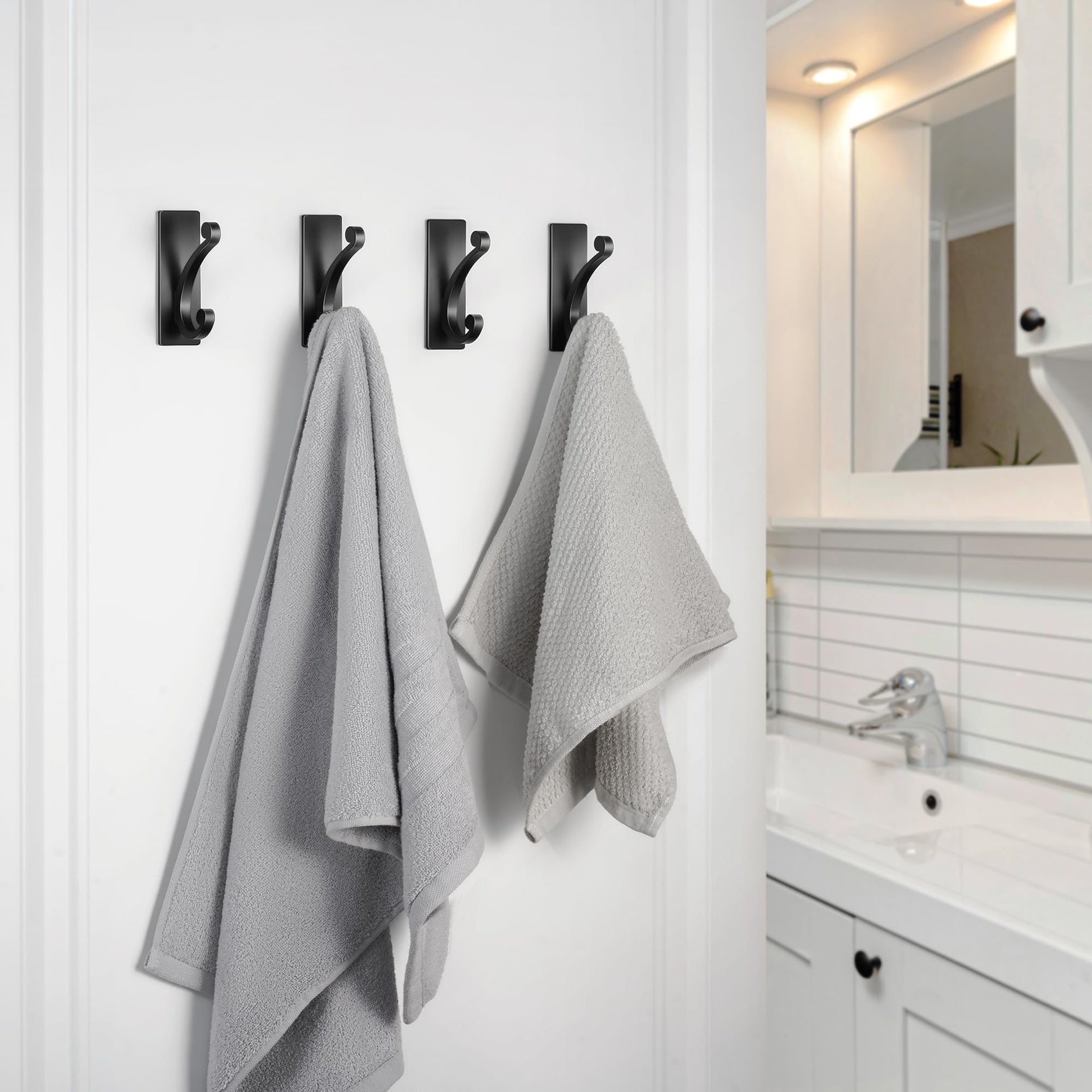 Adhesive Wall Hook for Towel (4 Count)