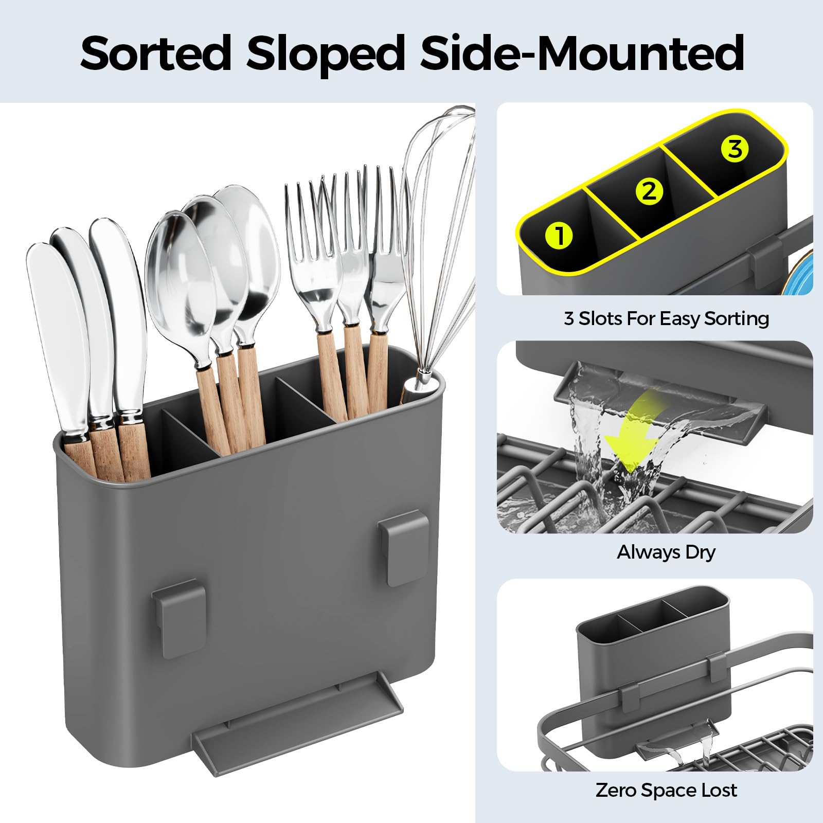 Urakify Dish Drying Rack for Kitchen Counter