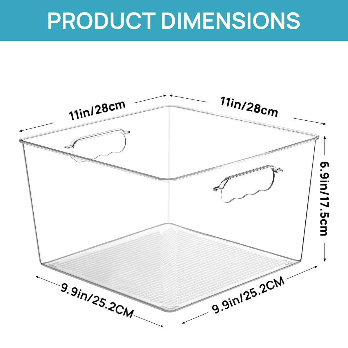 10 Pack Extra Large Clear Storage Bins (10 Count)