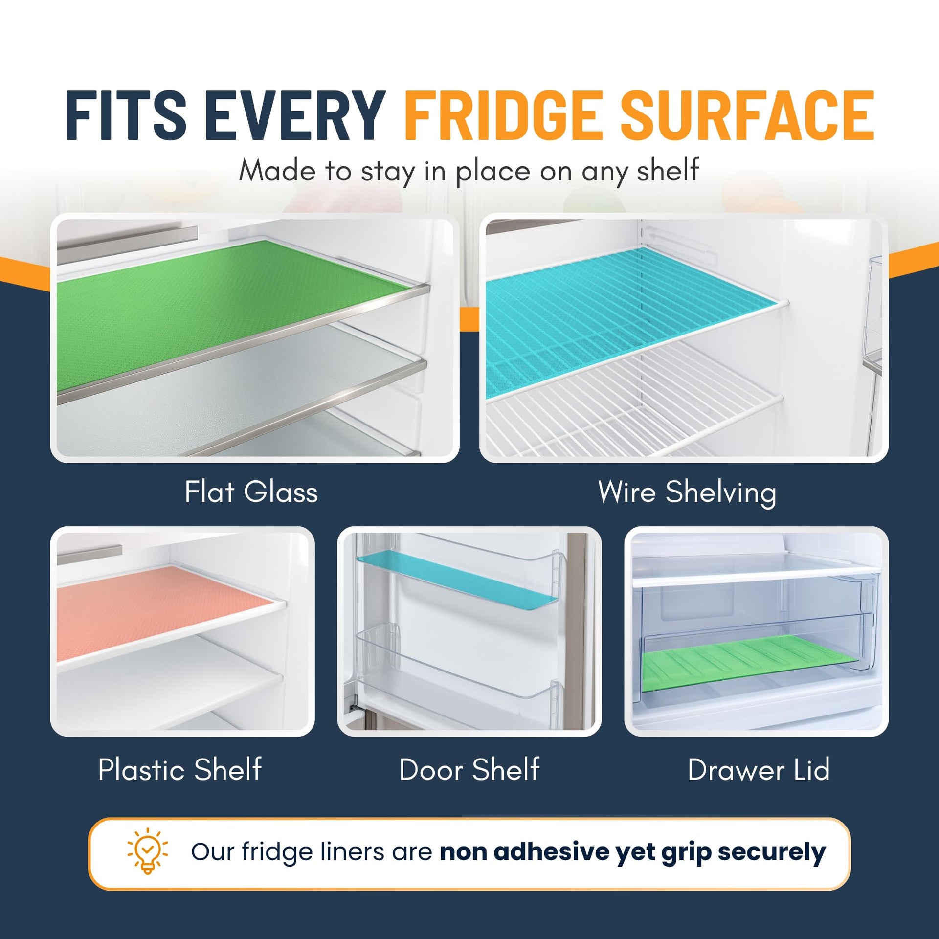 Refrigerator Liners for Shelves (12 Ounce)