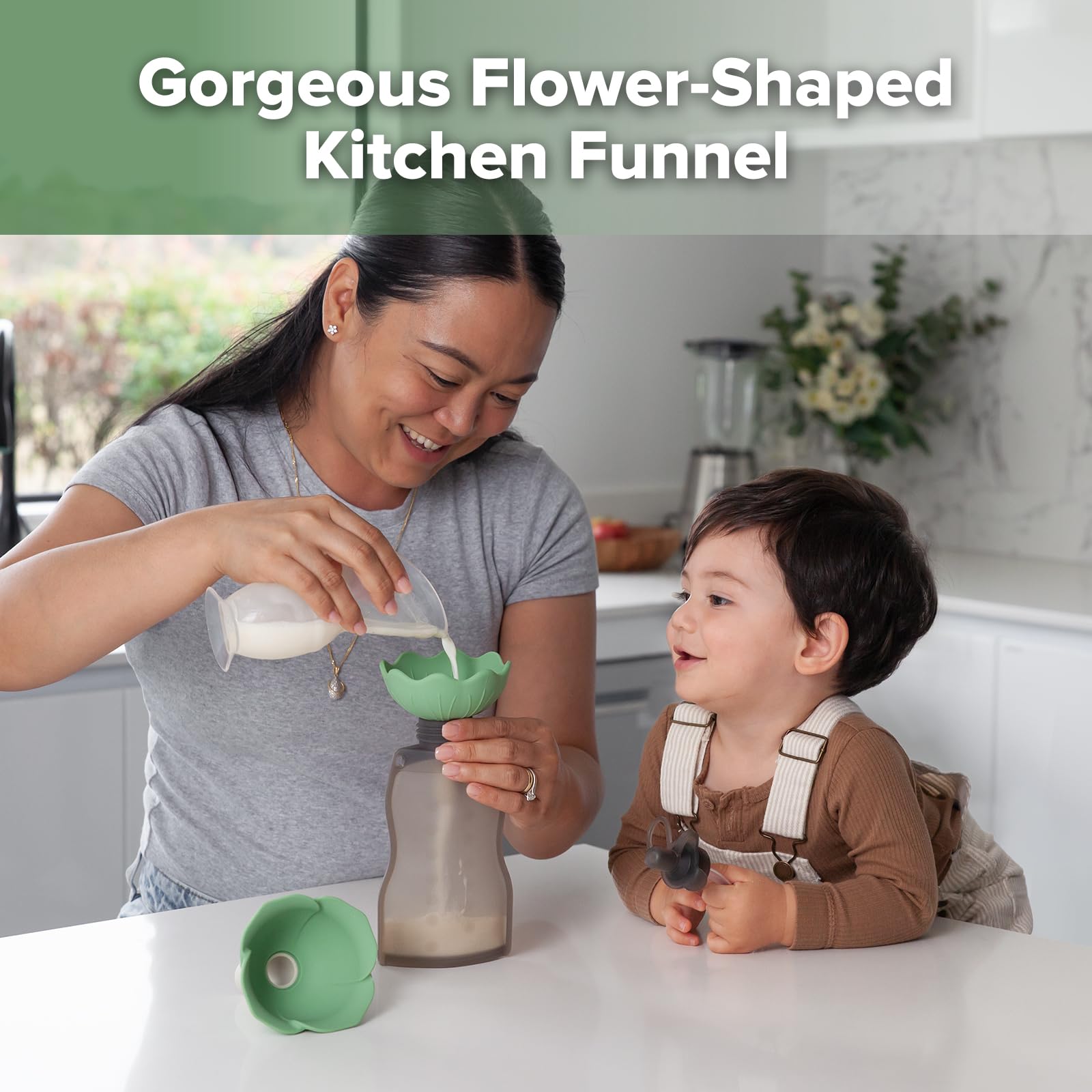 Silicone Flower Funnel Set (2 Count)