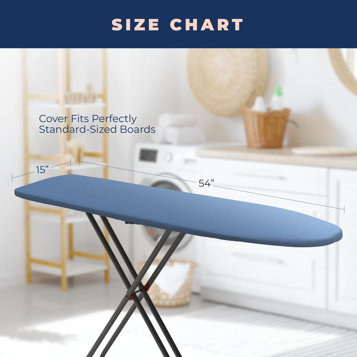 Ironing Board Cover and Pad Extra Thick Heavy Duty Padded 4 Layers