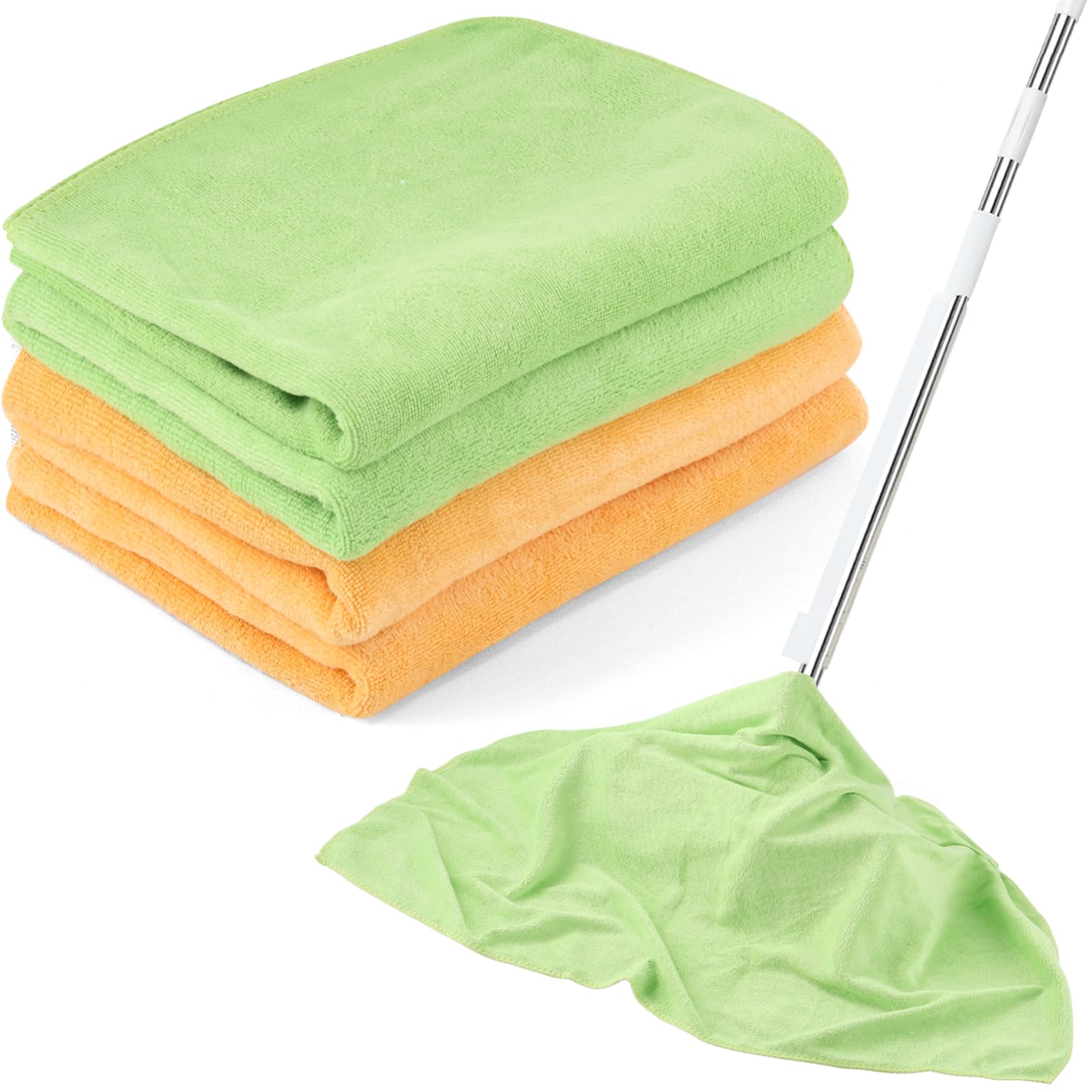 4 Pack Extra Large Microfiber Cleaning Cloths 20"x30" (4 Count)