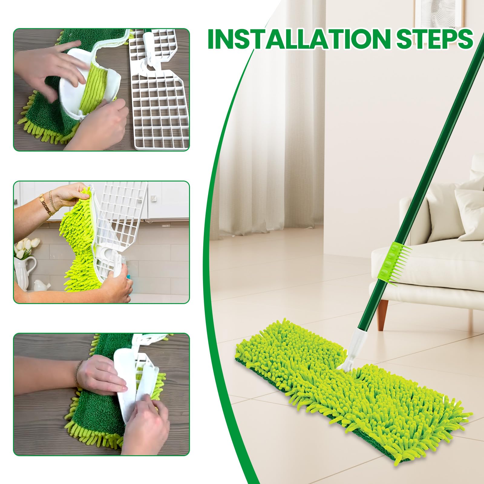 3 Pack Mop Head Replacement for Libman 18" 2 (3 Count)