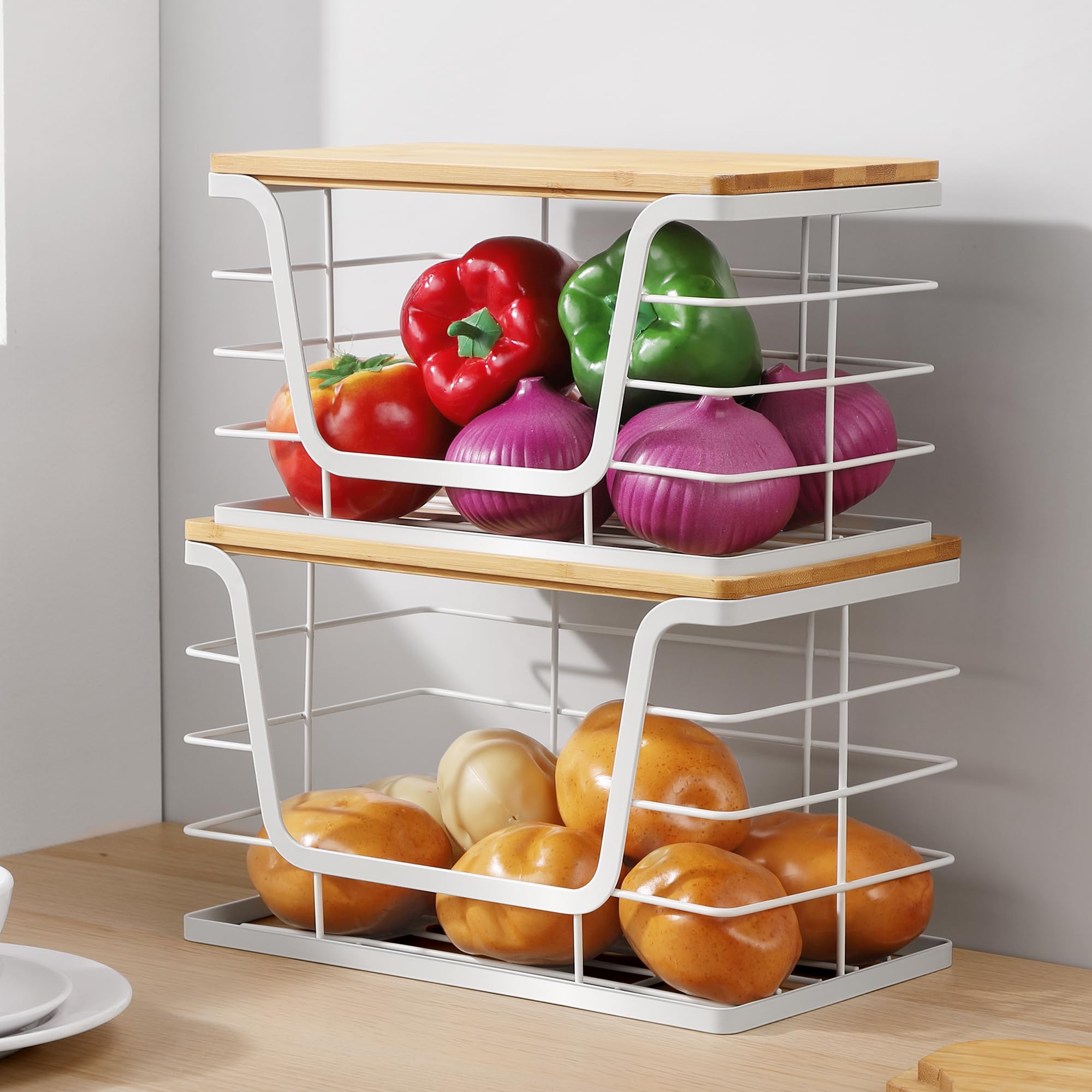 2 Pack Potato and Onion Storage Bins (2 Count)