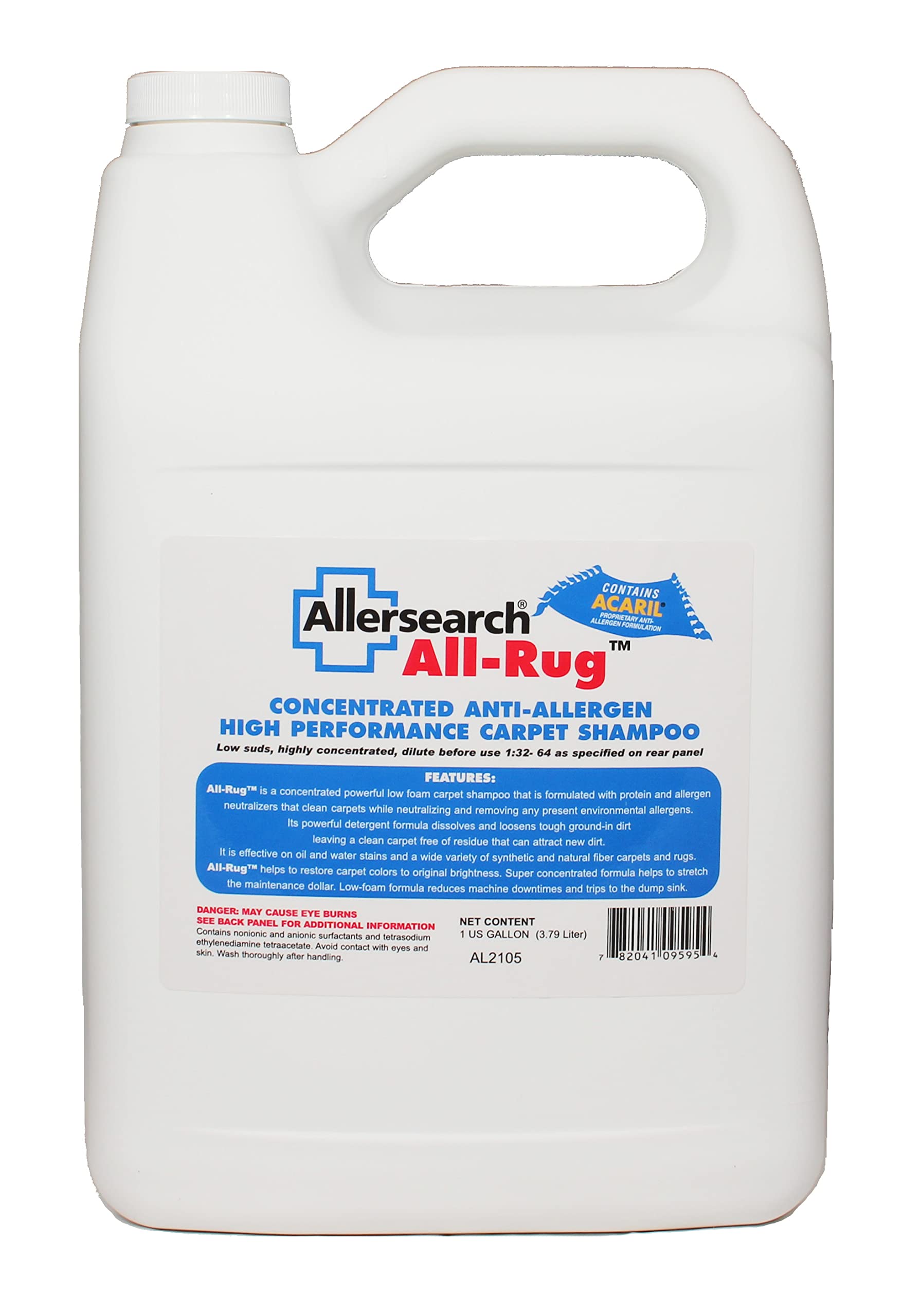 All-Rug Anti-Allergen Concentrated Carpet Shampoo 1 Gallon (128 Oz) (128 Fl Oz)