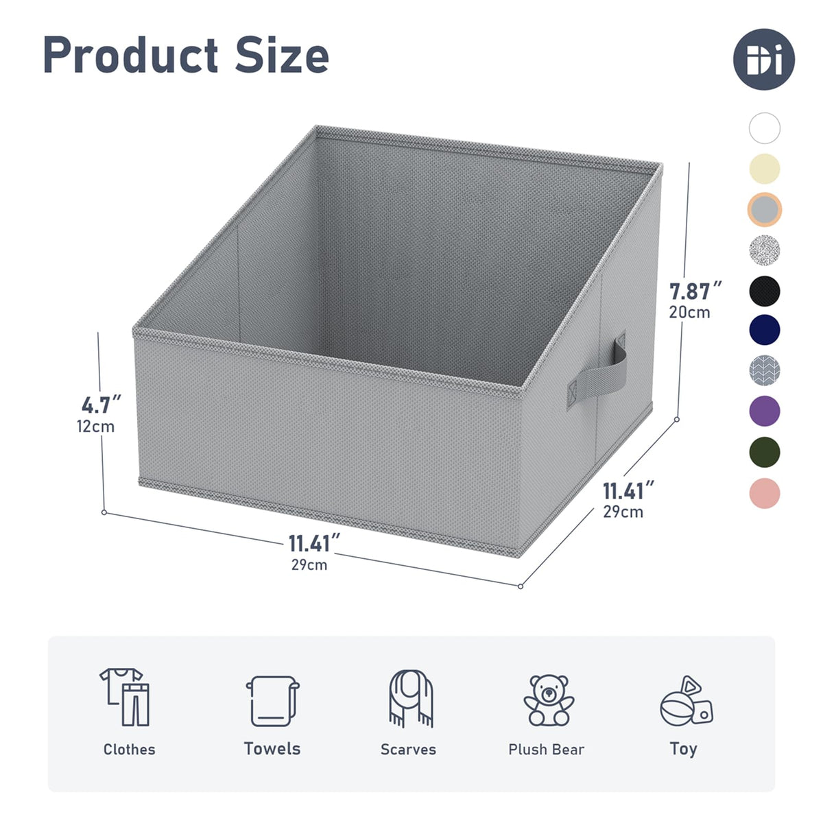 Closet Storage Bins 10 Pack (10 Count)