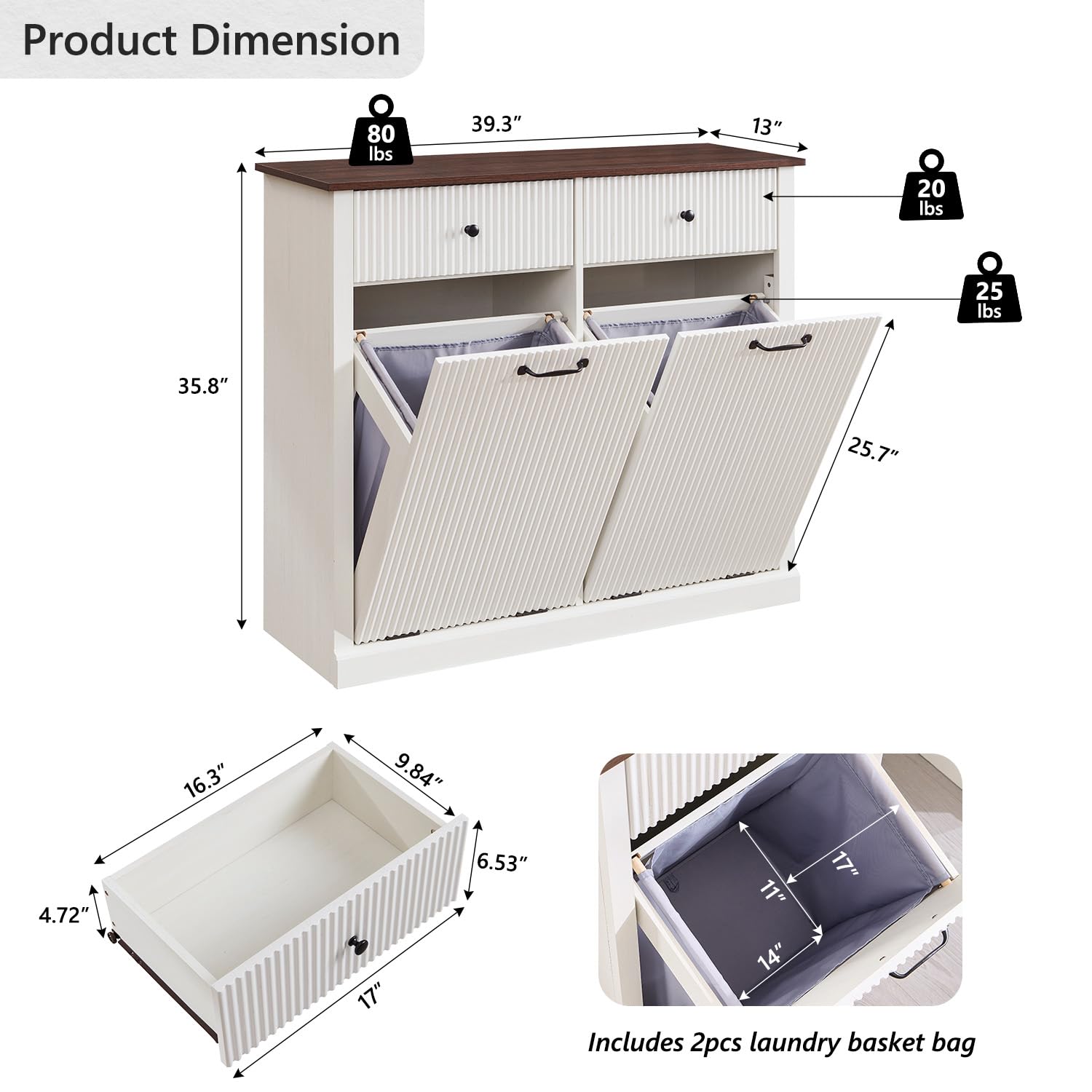 Double Tilt Out Trash Cabinet