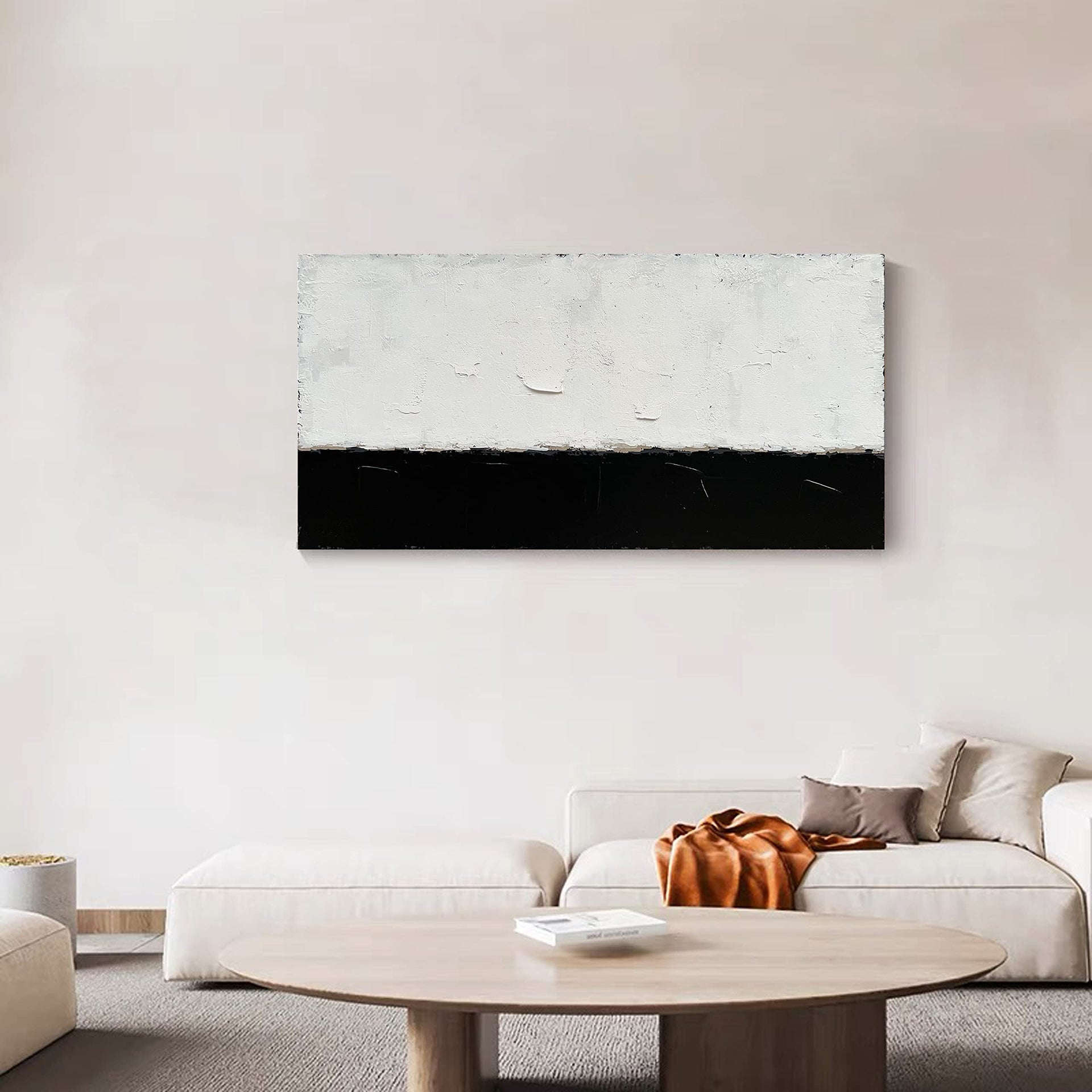 Art Hand painted Minimalist style oil painting