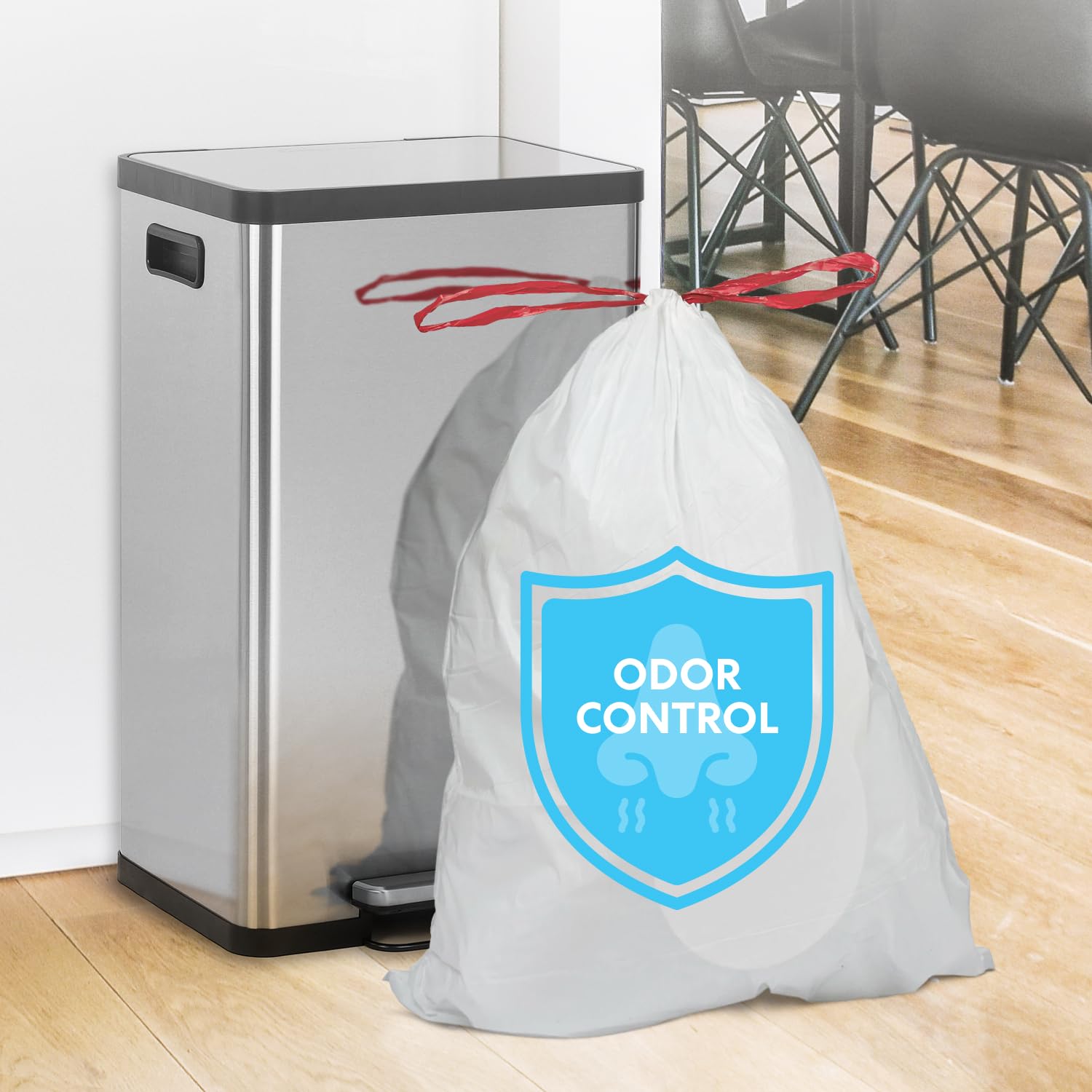 13 Gallon Drawstring Trash Bags (120 Count)